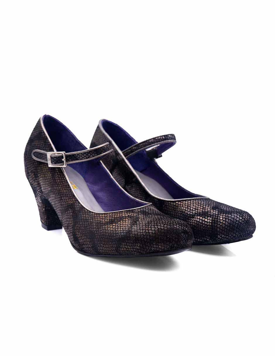 Zapatilla piel