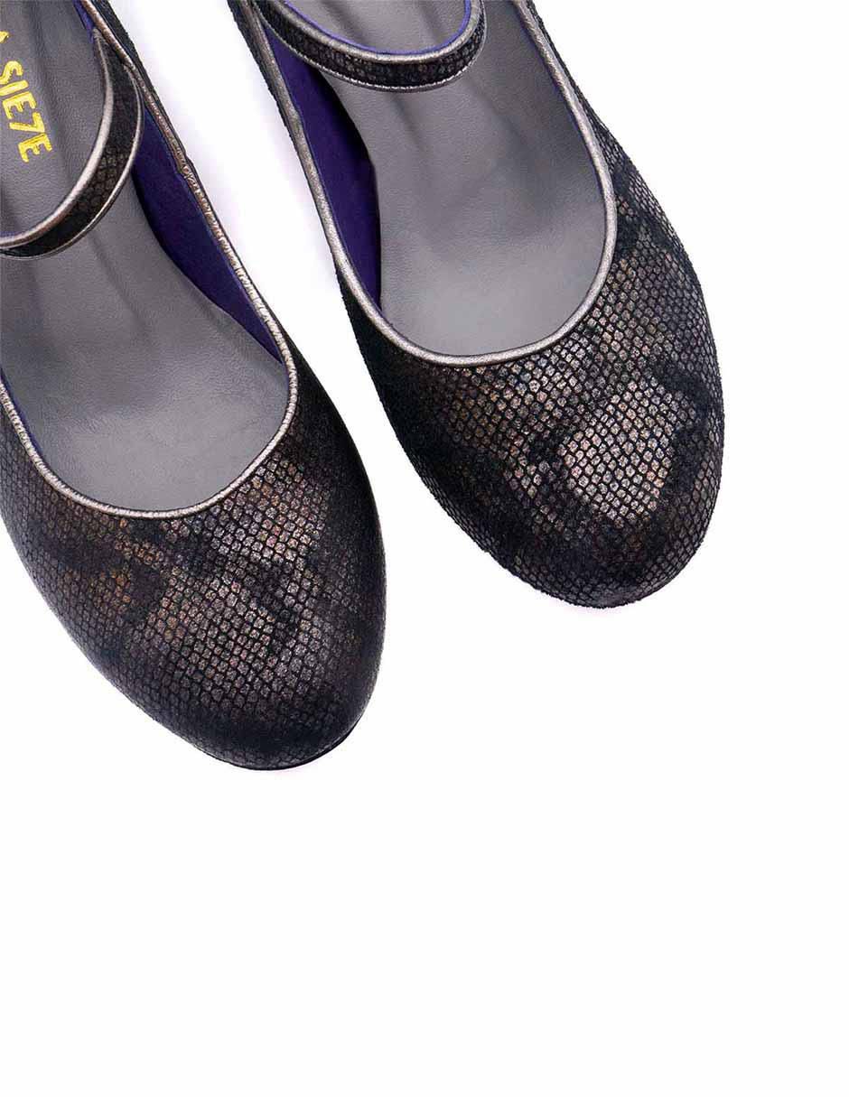 Zapatilla piel