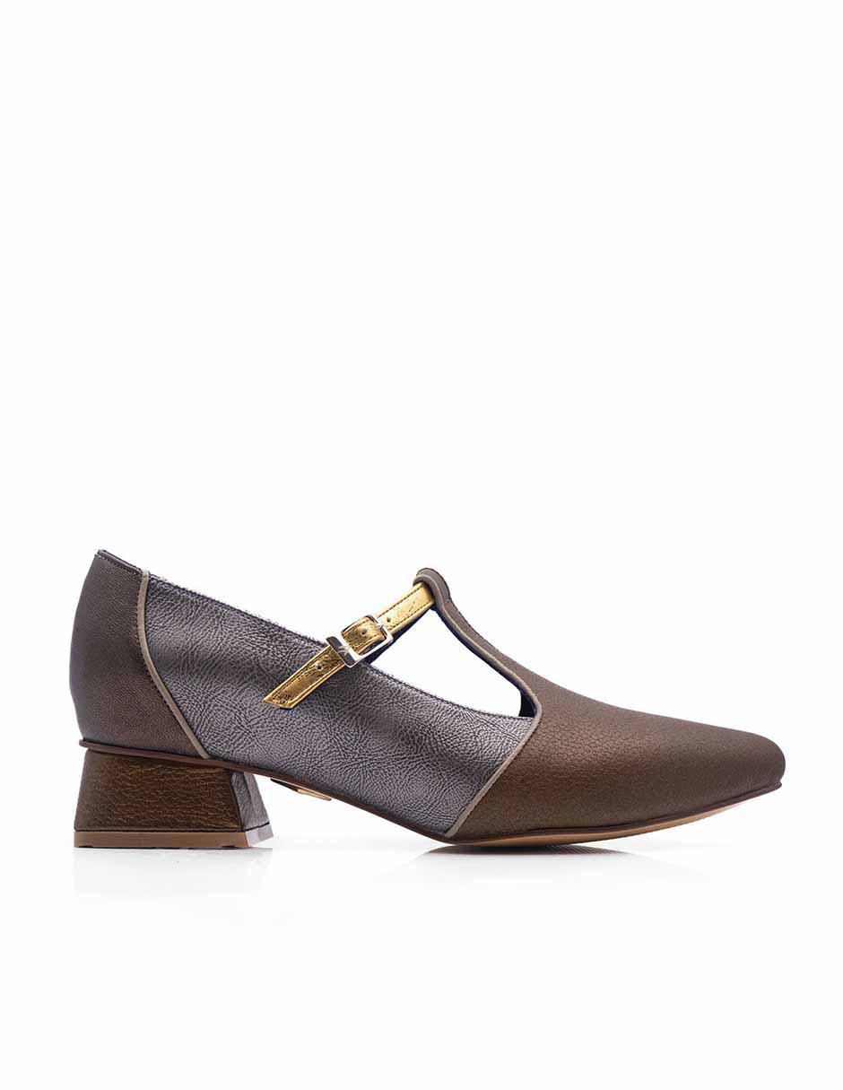 Zapatilla piel