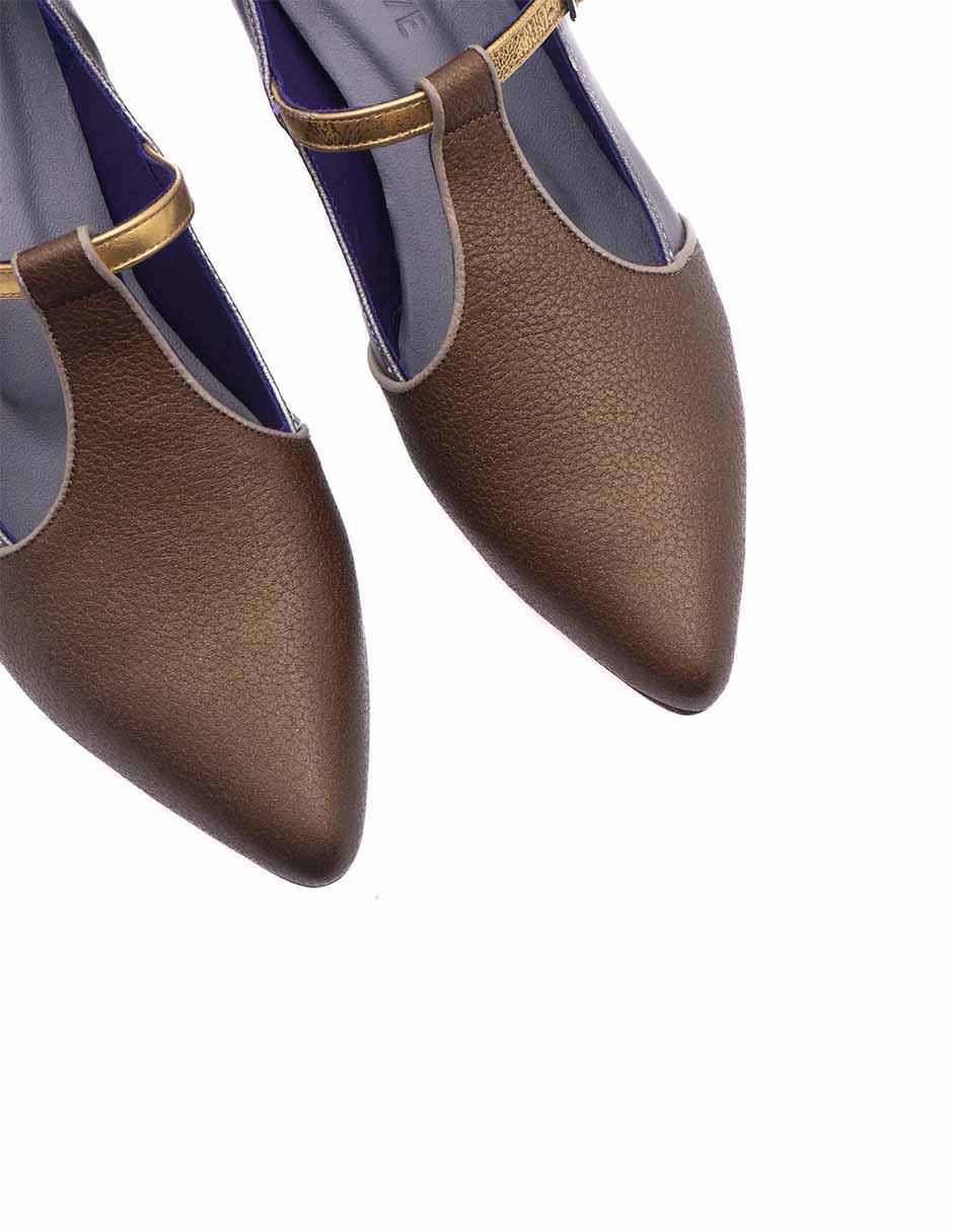 Zapatilla piel