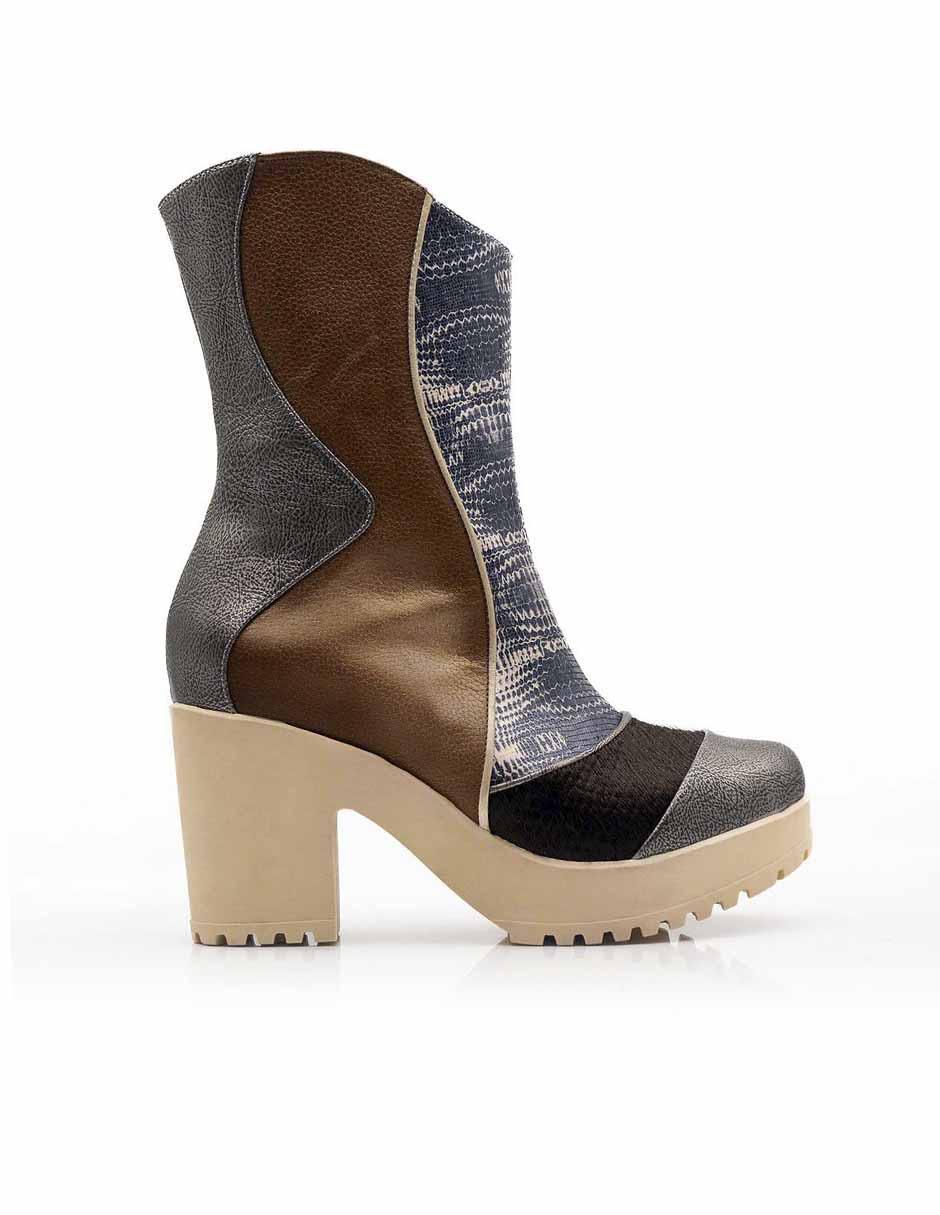 Bota abajo de la rodilla de piel para mujer Bota abajo de la rodilla de piel para mujer