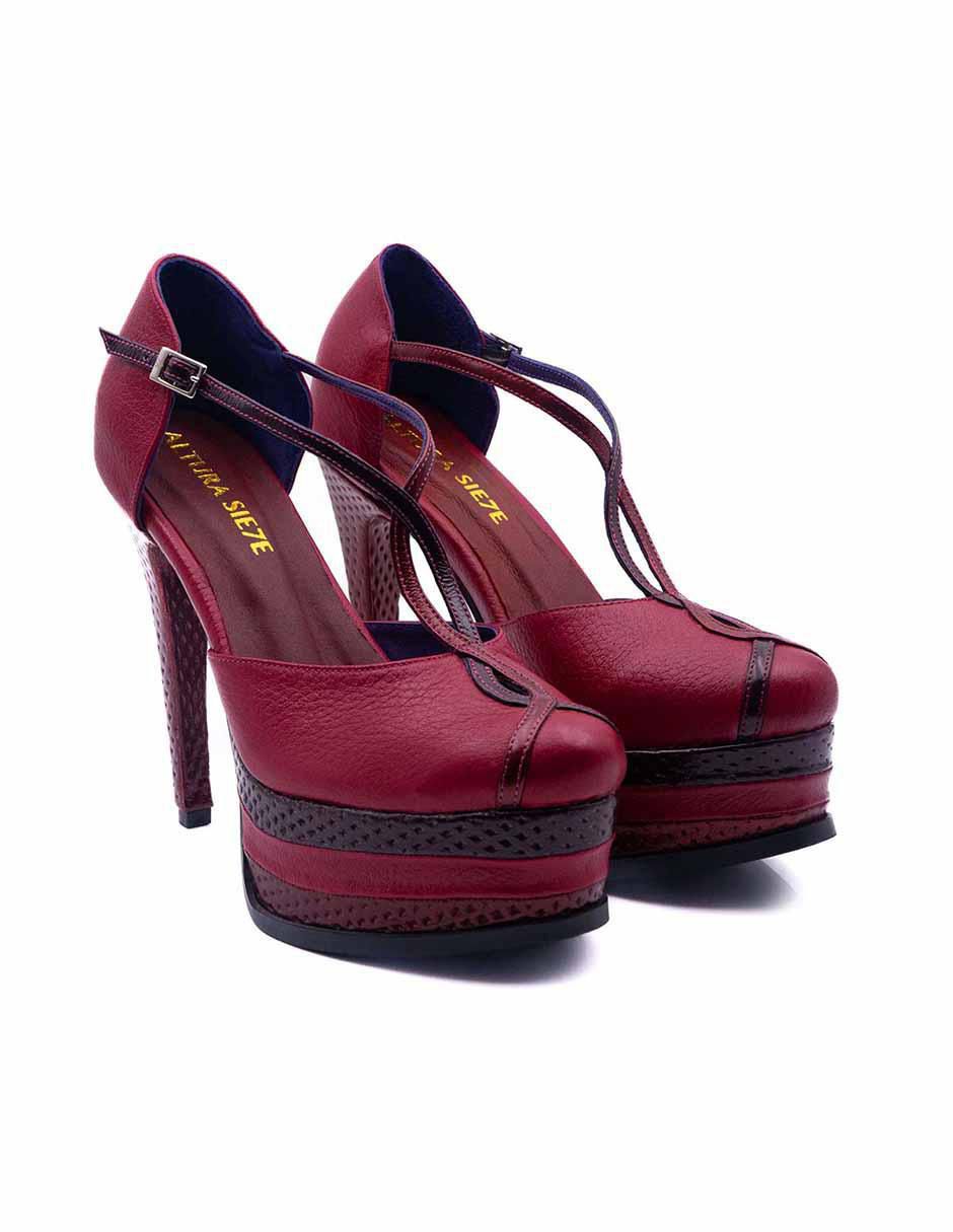 Zapatilla piel