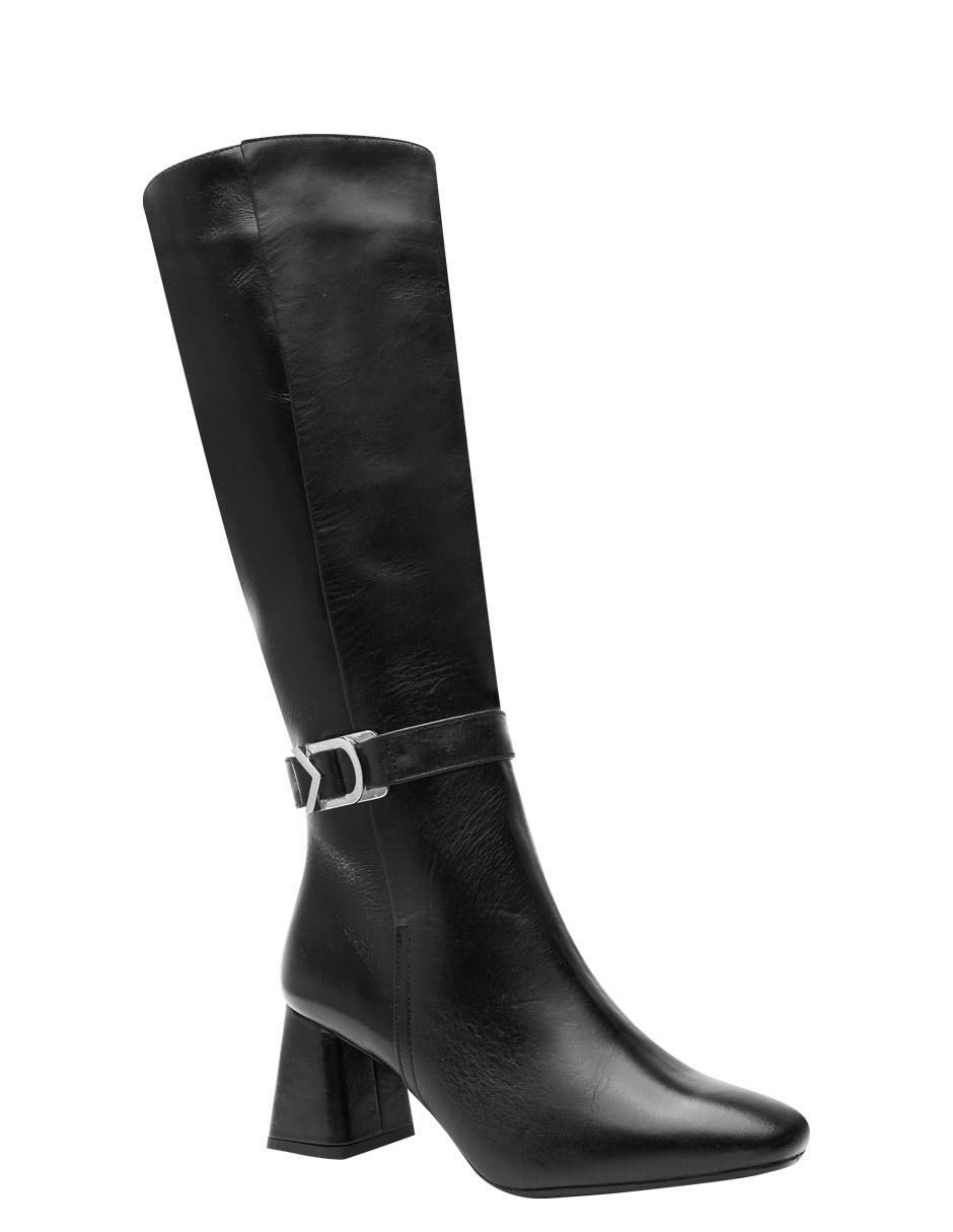Bota abajo de la rodilla de piel para mujer