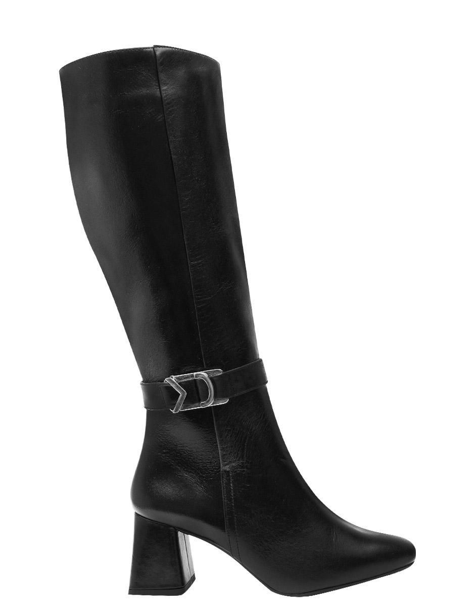 Bota abajo de la rodilla de piel para mujer 2