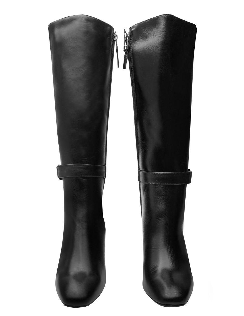 Bota abajo de la rodilla de piel para mujer 5