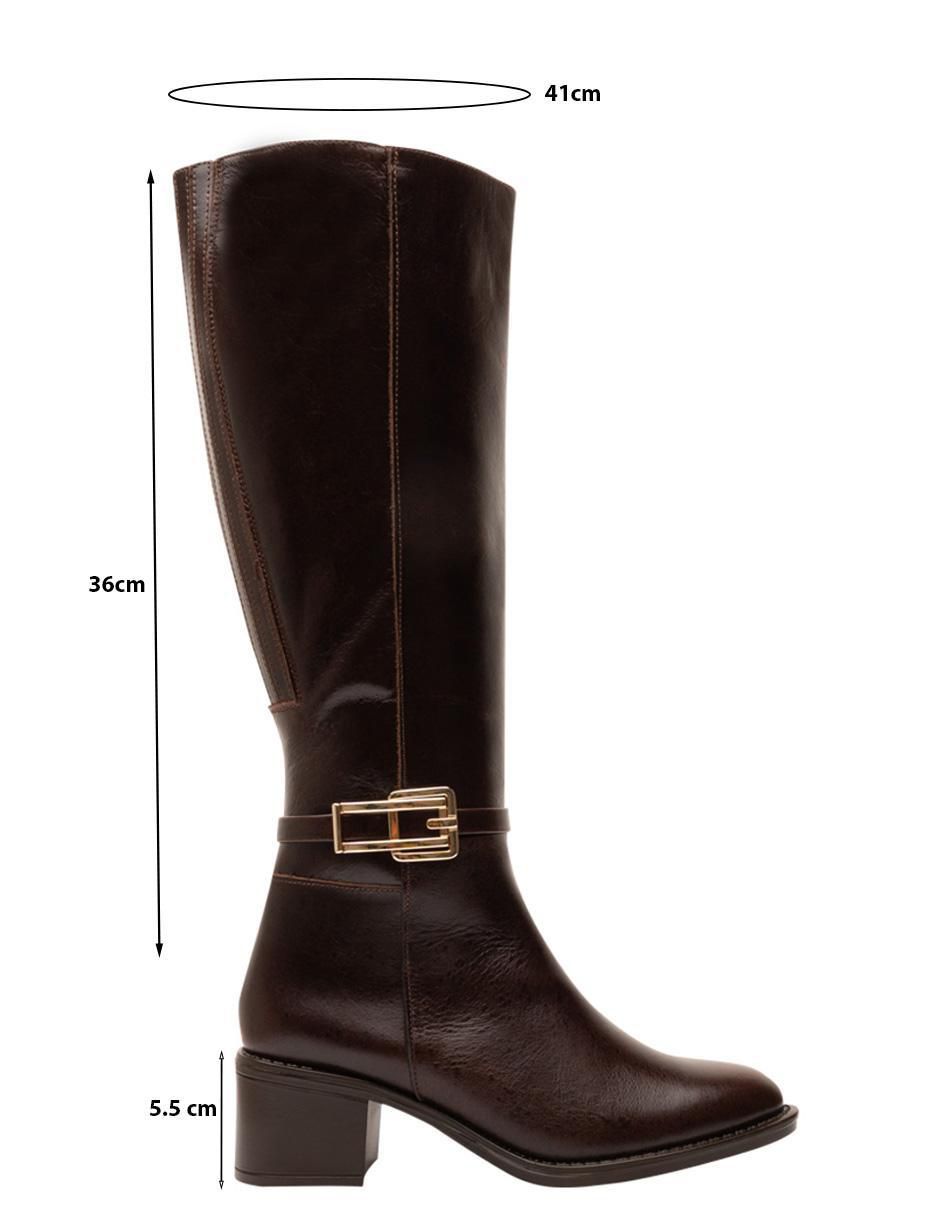 Bota abajo de la rodilla Dorothy Gaynor de piel para mujer