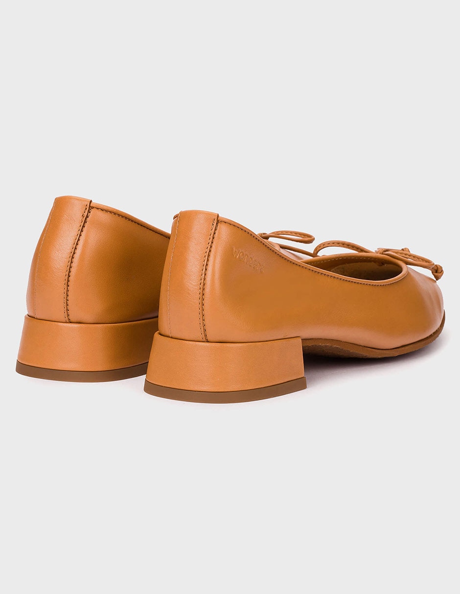 Balerina de piel para mujer 6
