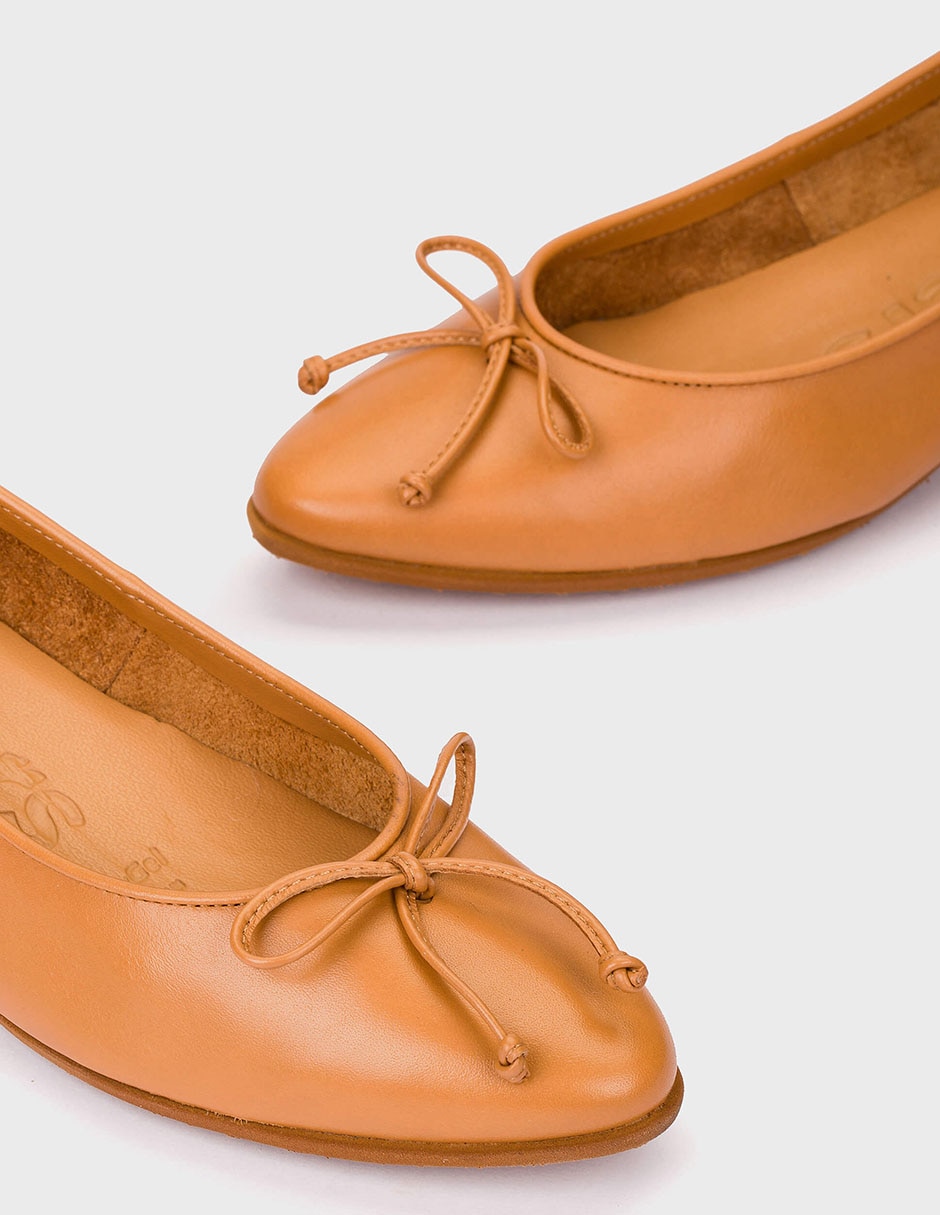 Balerina de piel para mujer 7