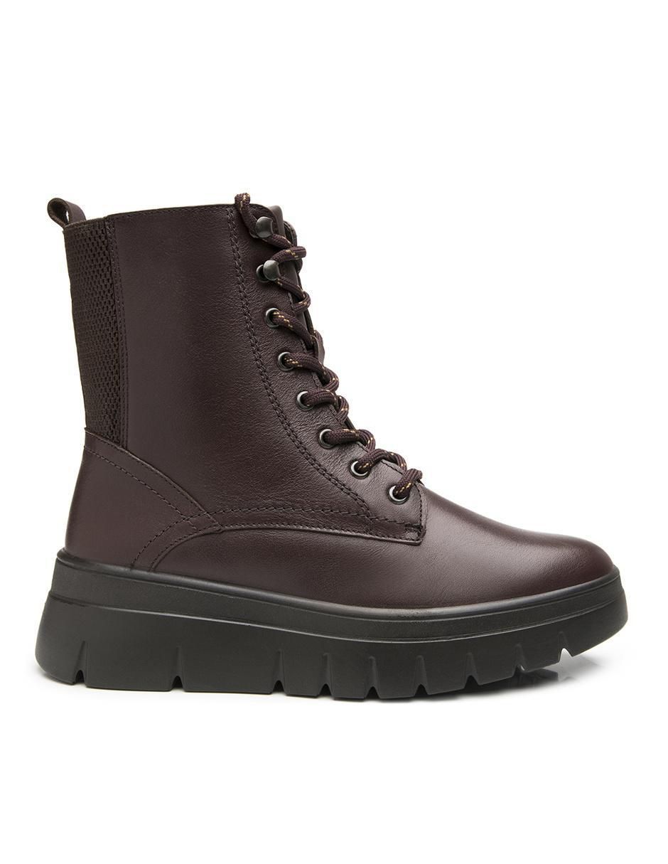 Bota arriba del tobillo Flexi de piel para mujer