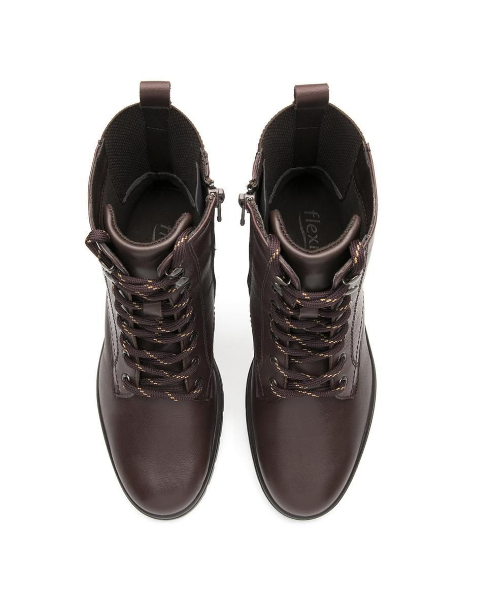 Bota arriba del tobillo Flexi de piel para mujer