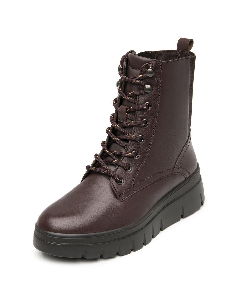 Bota arriba del tobillo Flexi de piel para mujer