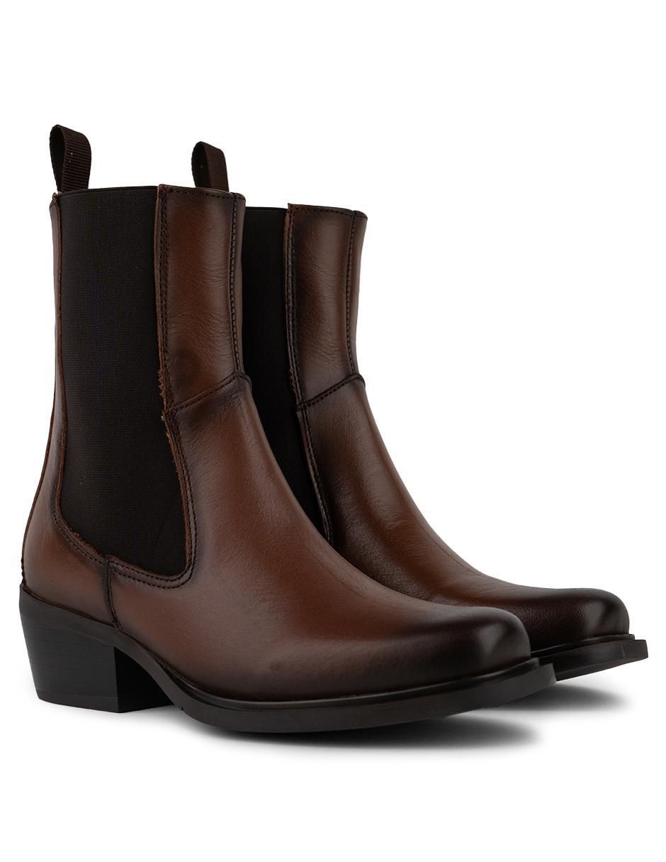 Bota chelsea arriba del tobillo Hamilton Footwear Sophia Cognac de piel para mujer