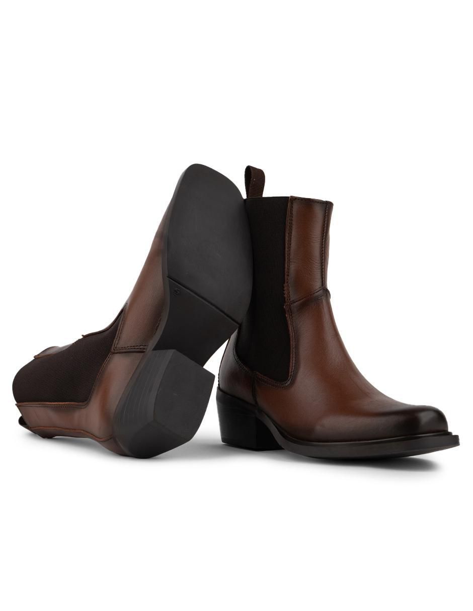 Bota chelsea arriba del tobillo Hamilton Footwear Sophia Cognac de piel para mujer