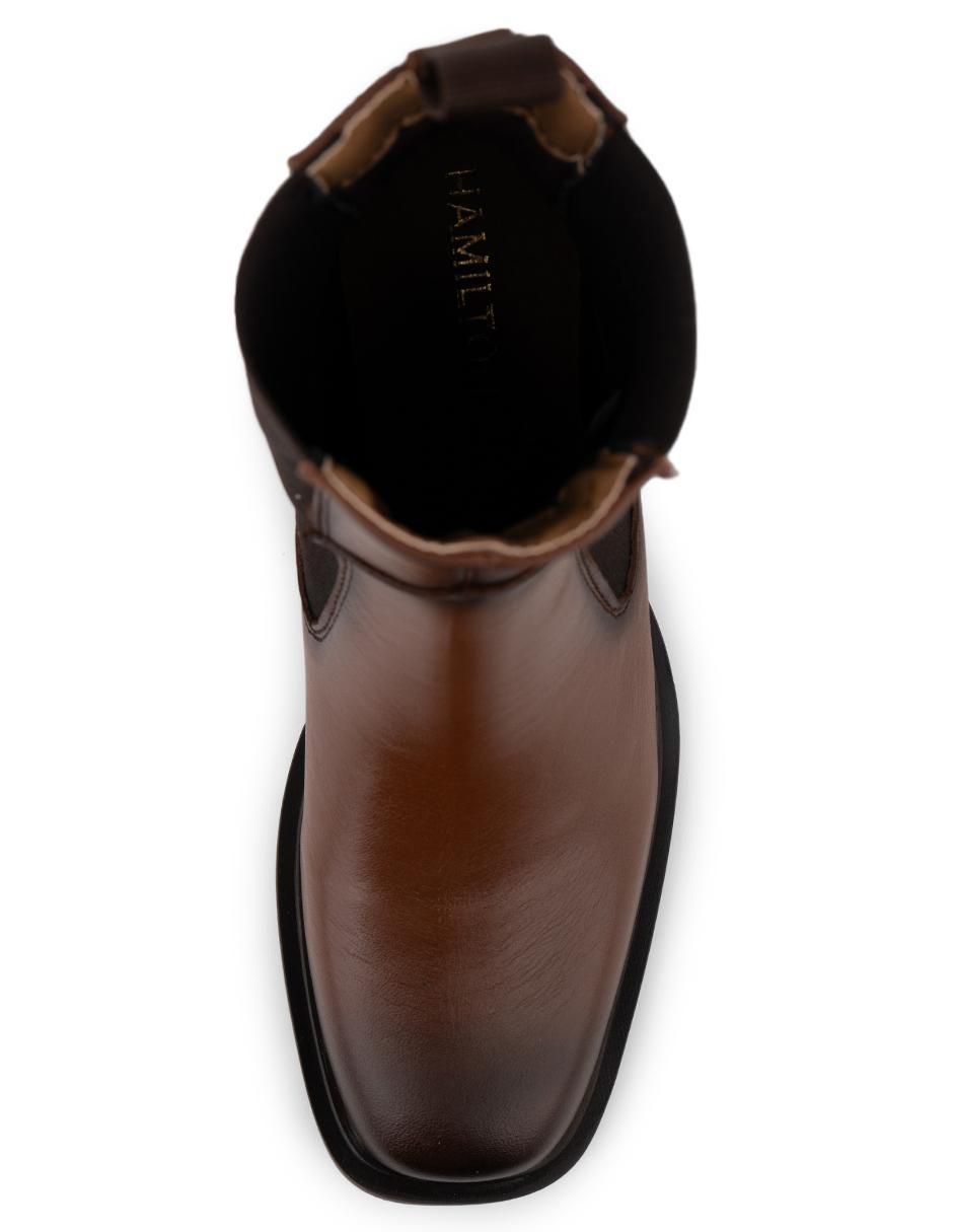 Bota chelsea arriba del tobillo Hamilton Footwear Sophia Cognac de piel para mujer