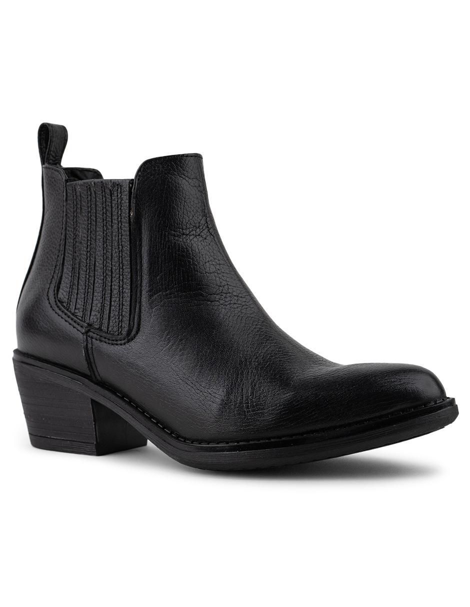Botín arriba del tobillo Luna Black de piel para mujer Botín arriba del tobillo Luna Black de piel para mujer