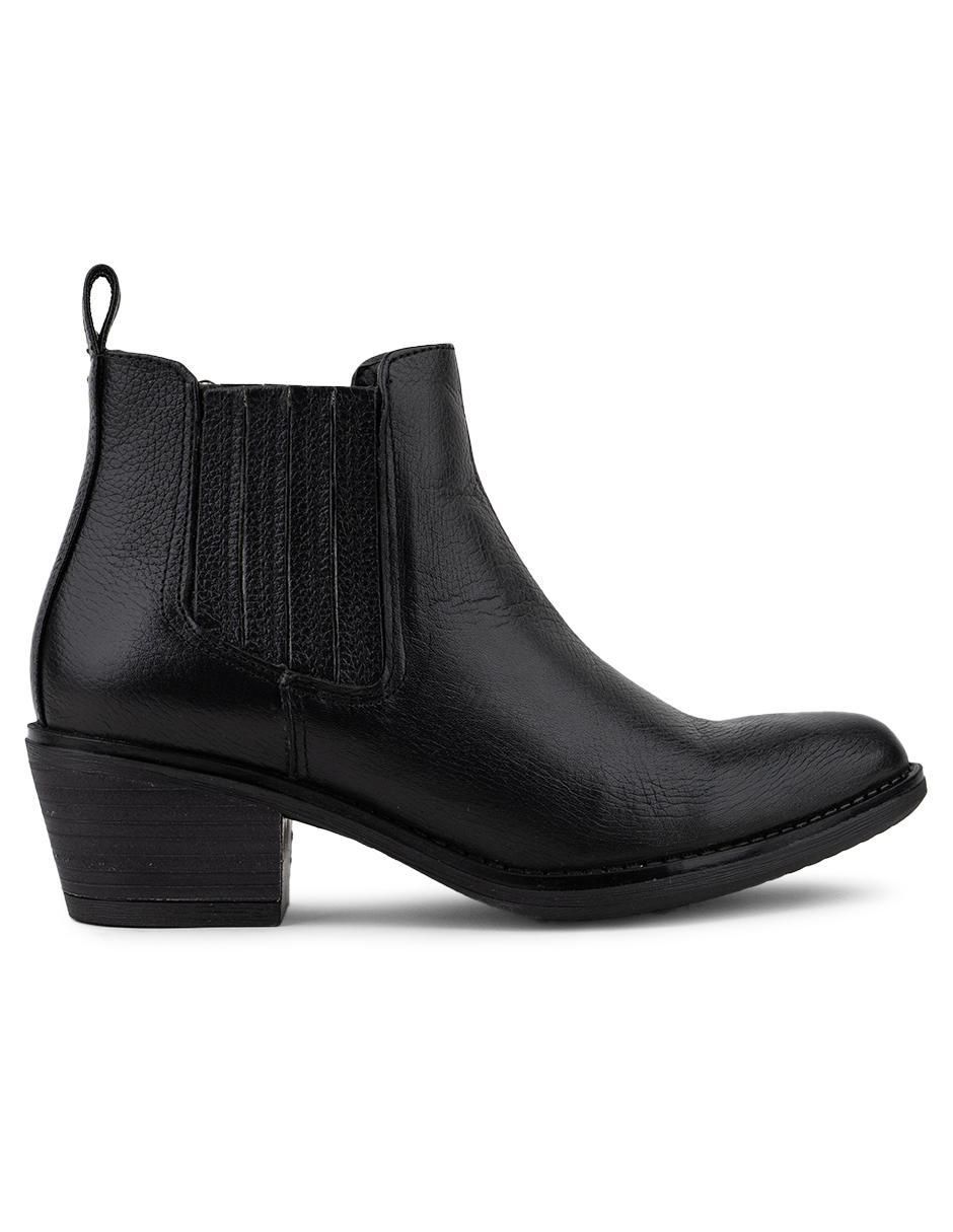 Botín arriba del tobillo Hamilton Footwear Luna Black de piel para mujer