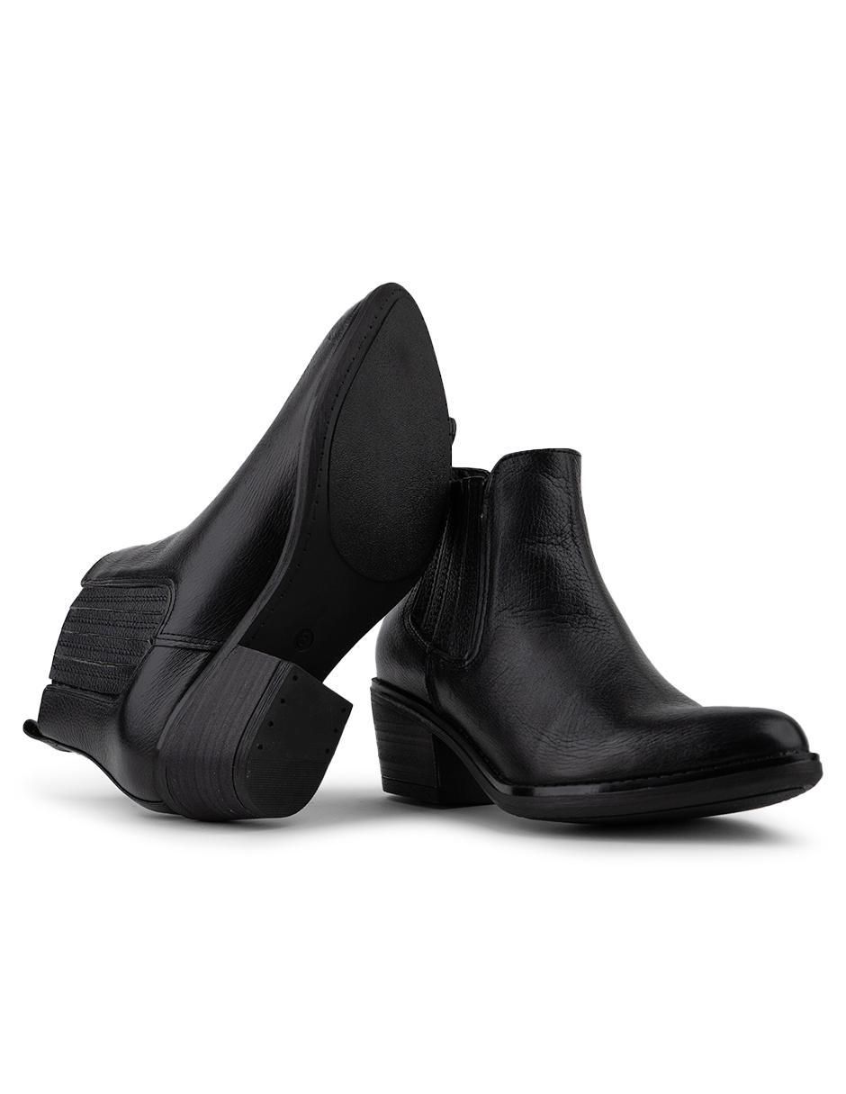 Botín arriba del tobillo Hamilton Footwear Luna Black de piel para mujer