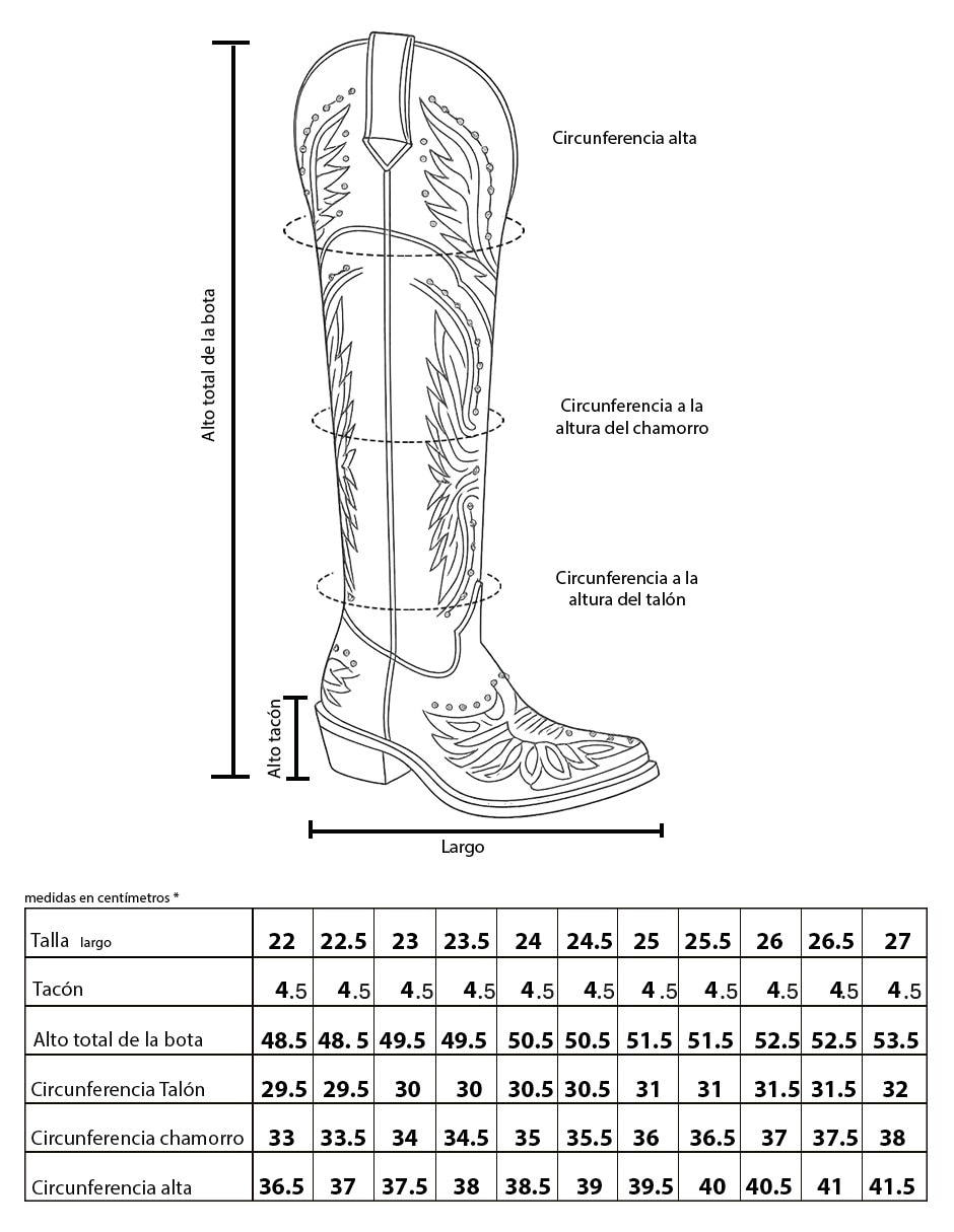 Bota cowboy a la rodilla de piel para mujer 13