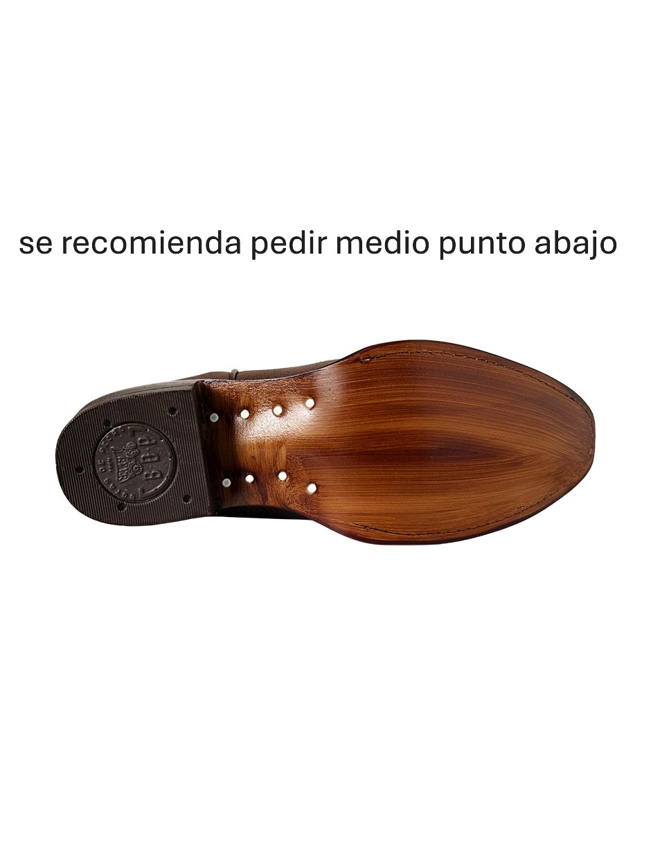 Bota cowboy a la rodilla de piel para mujer 8