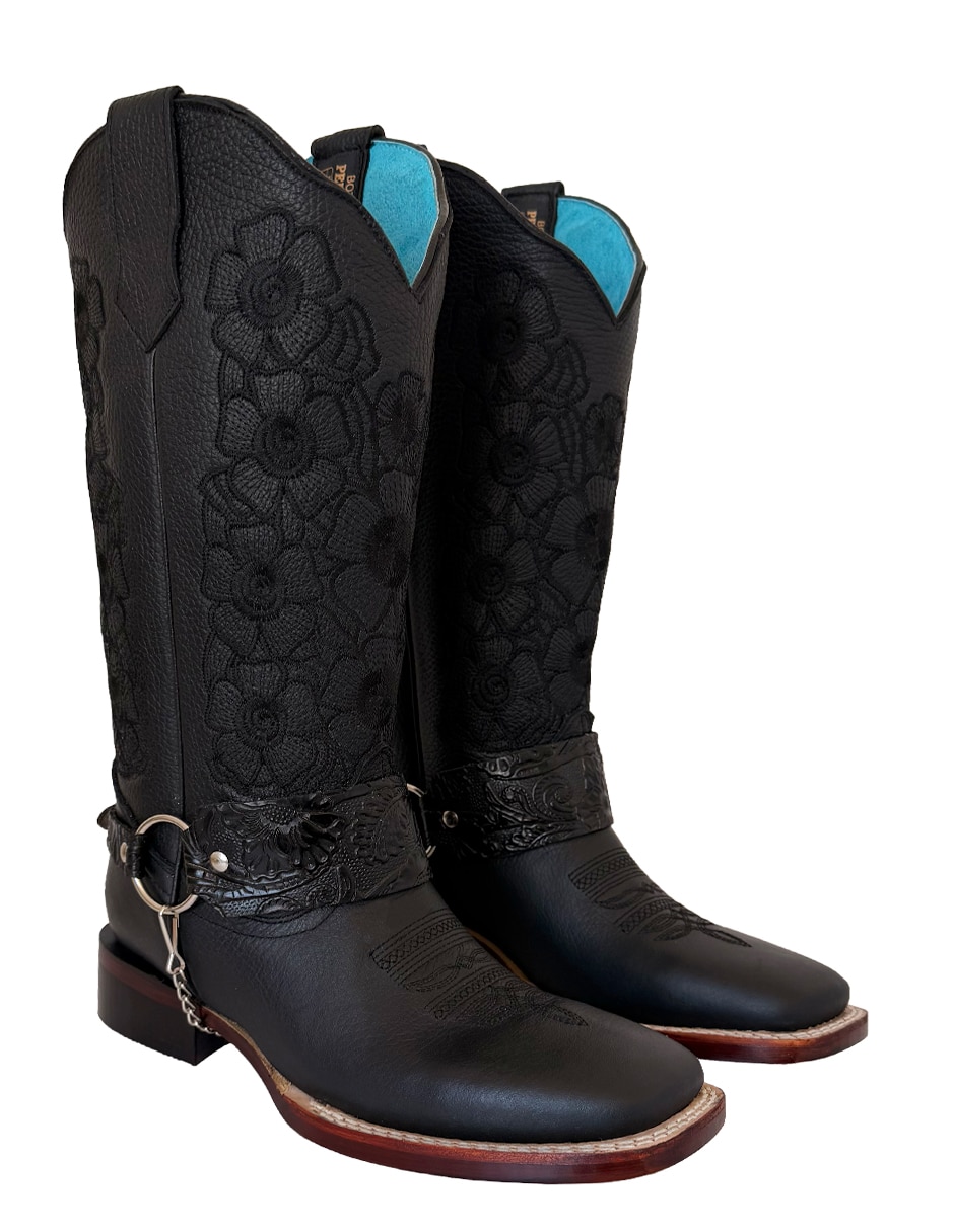 Bota cowboy media pierna Bdp Botas De Pedro de piel para mujer