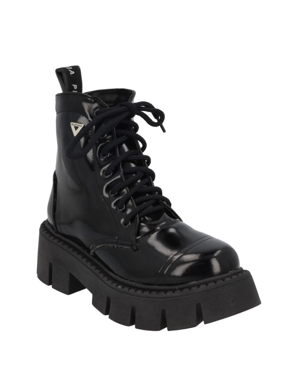 Bota combat al tobillo Serena de piel para mujer Bota combat al tobillo Serena de piel para mujer