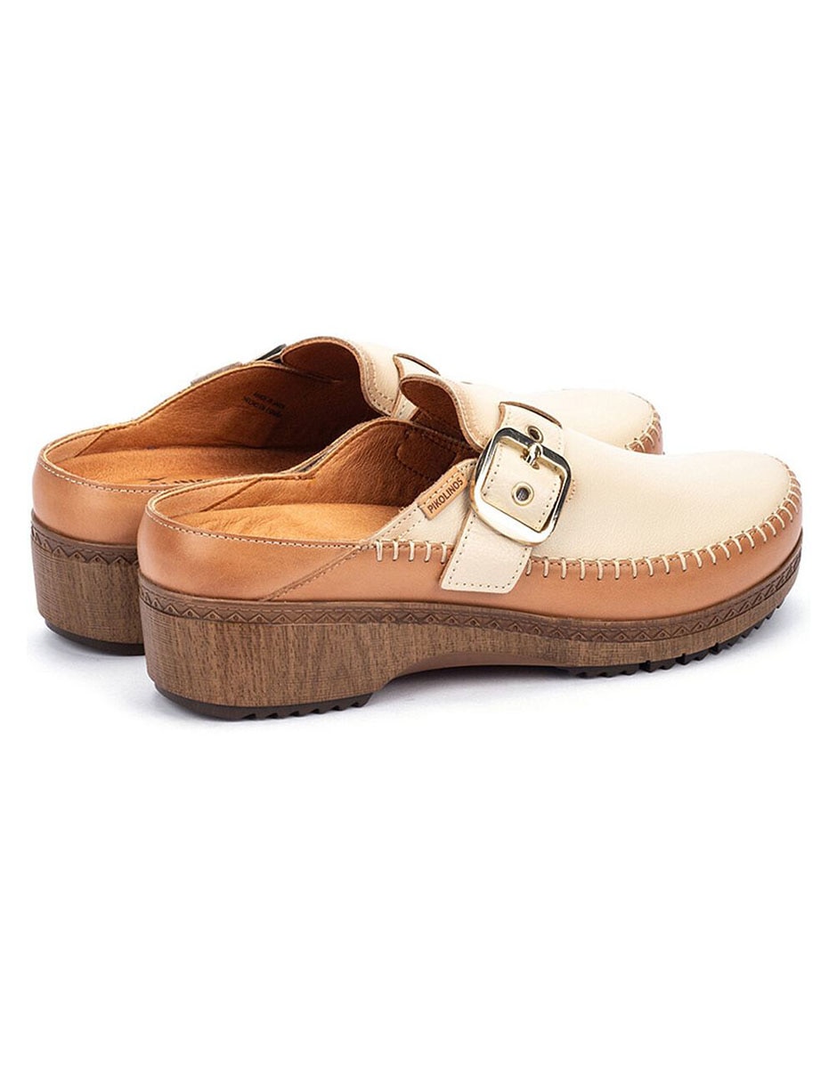 Zueco Pikolinos de piel para mujer