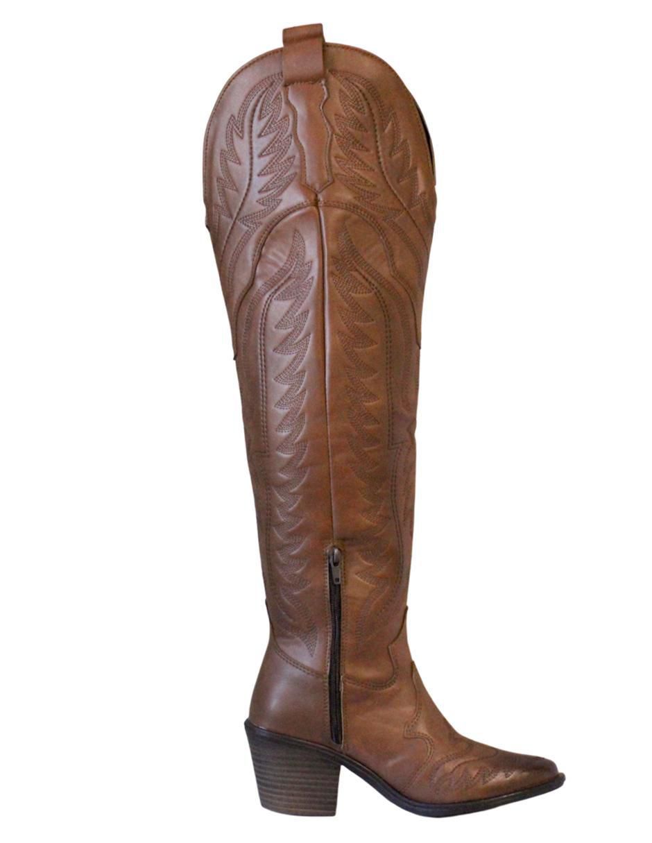 Bota cowboy a la rodilla para mujer 11