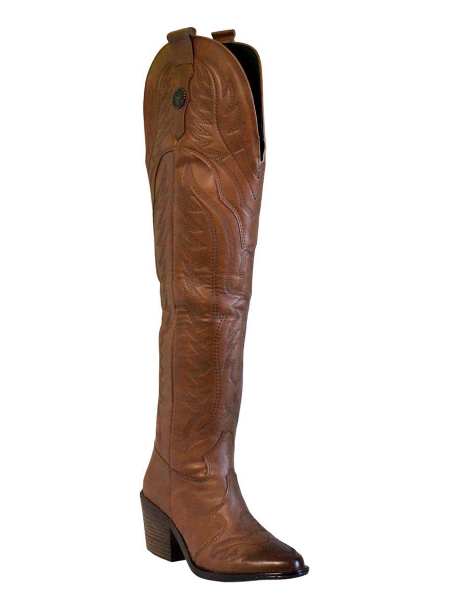 Bota cowboy a la rodilla para mujer 3
