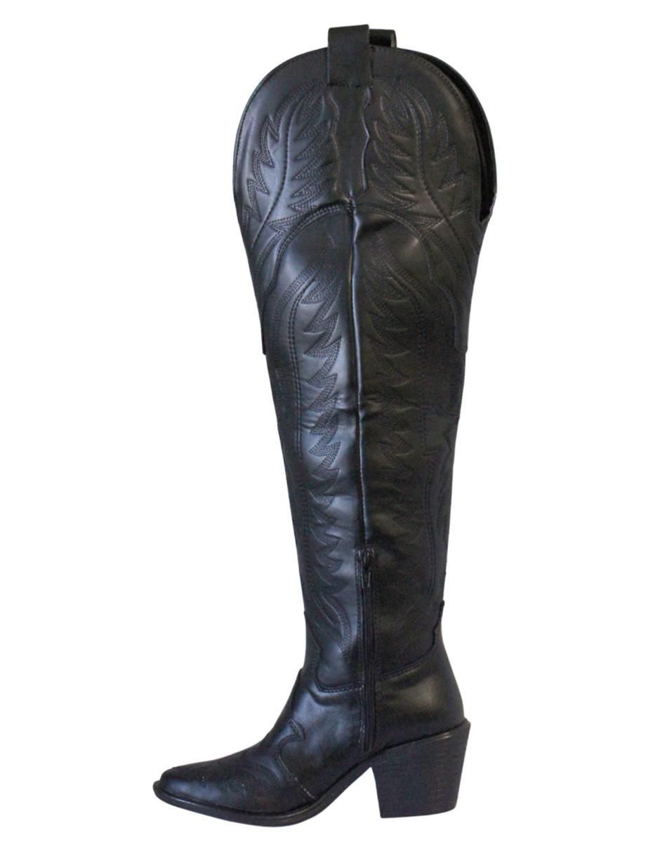 Bota cowboy arriba de la rodilla para mujer 3