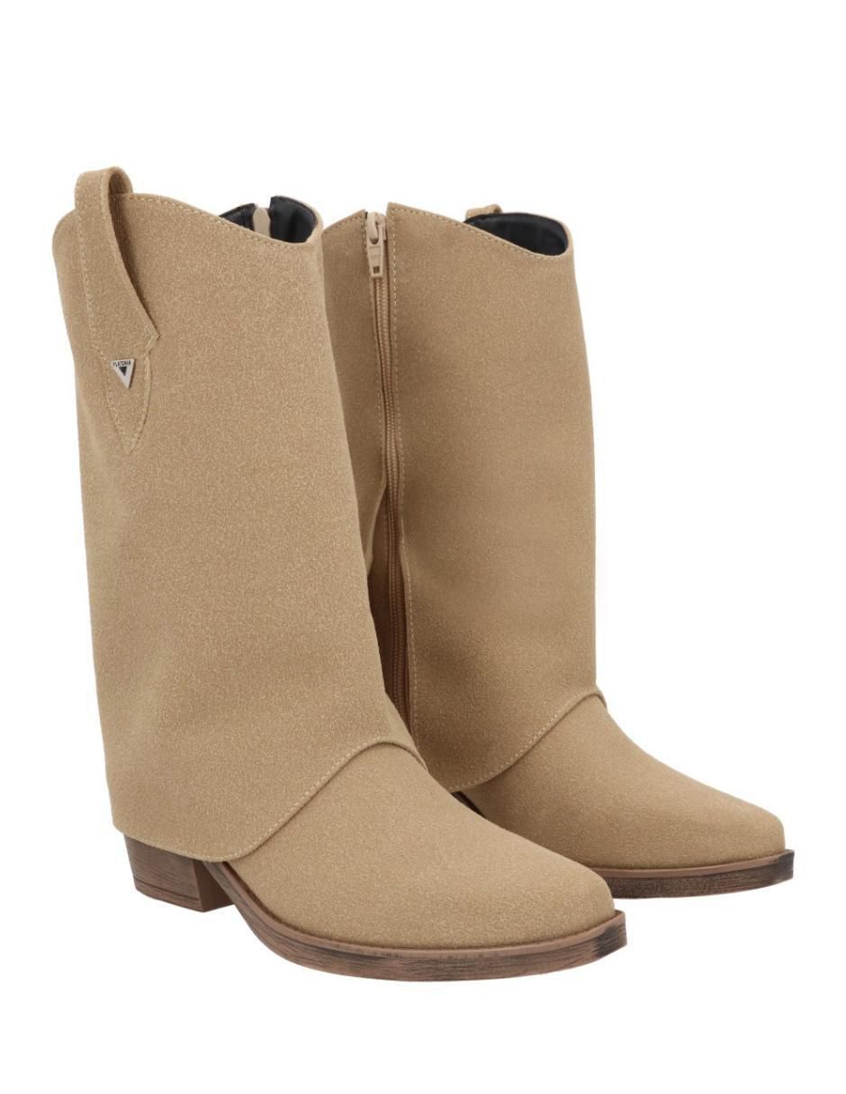 Bota cowboy arriba del tobillo Platonia Oklahoma de piel para mujer