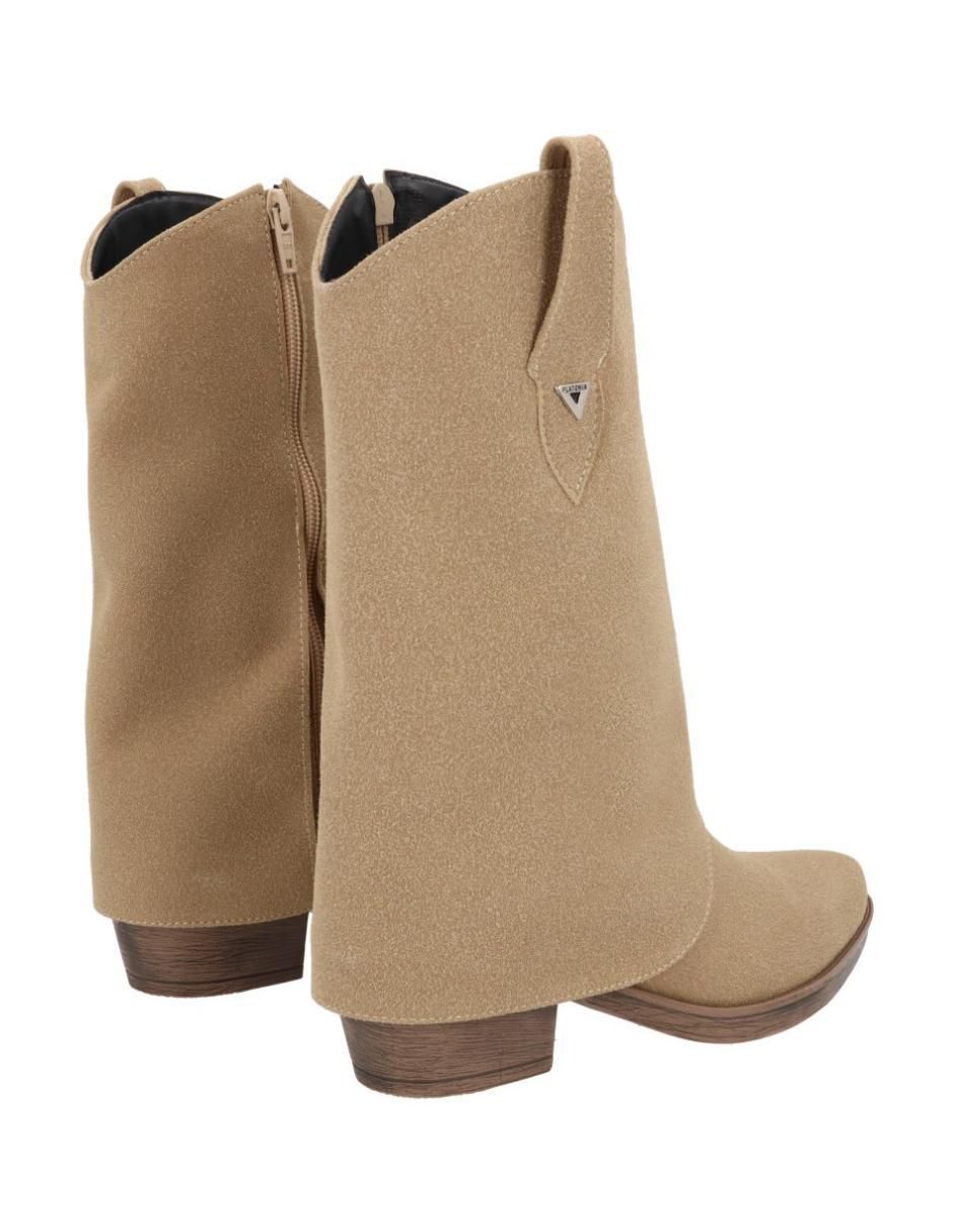 Bota cowboy arriba del tobillo Platonia Oklahoma de piel para mujer