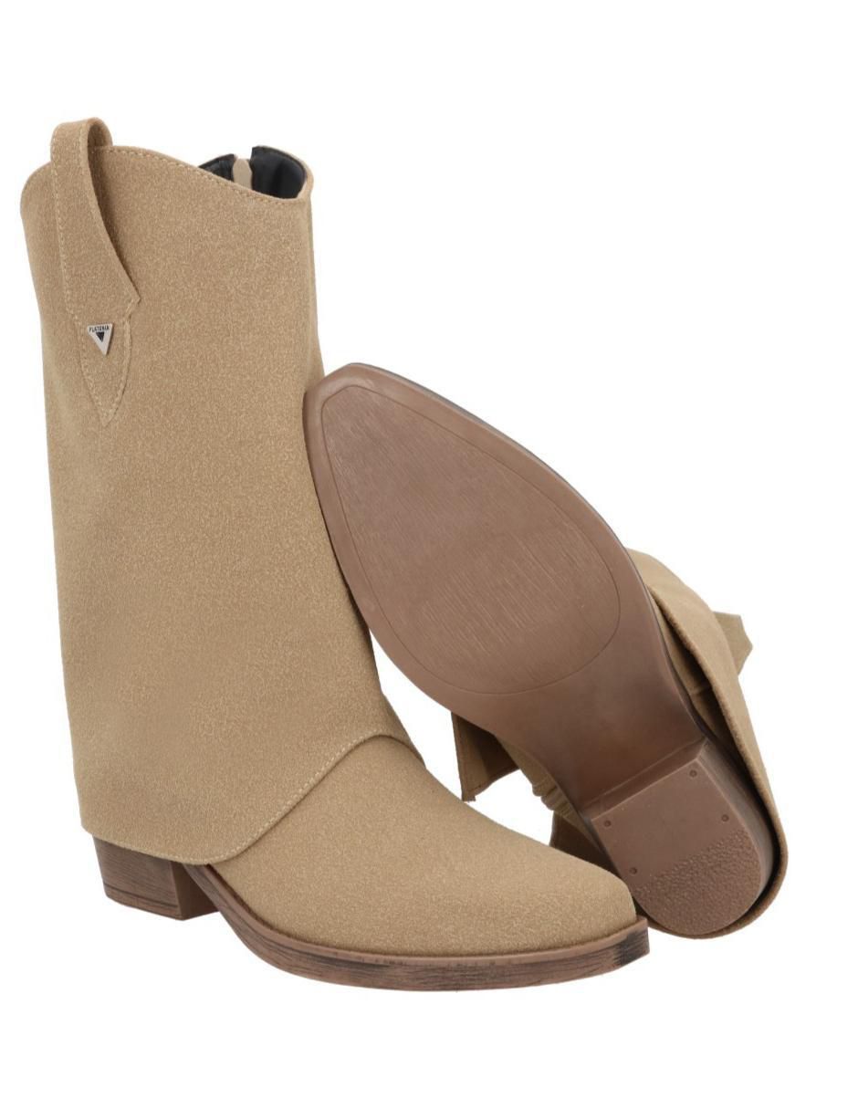 Bota cowboy arriba del tobillo Platonia Oklahoma de piel para mujer