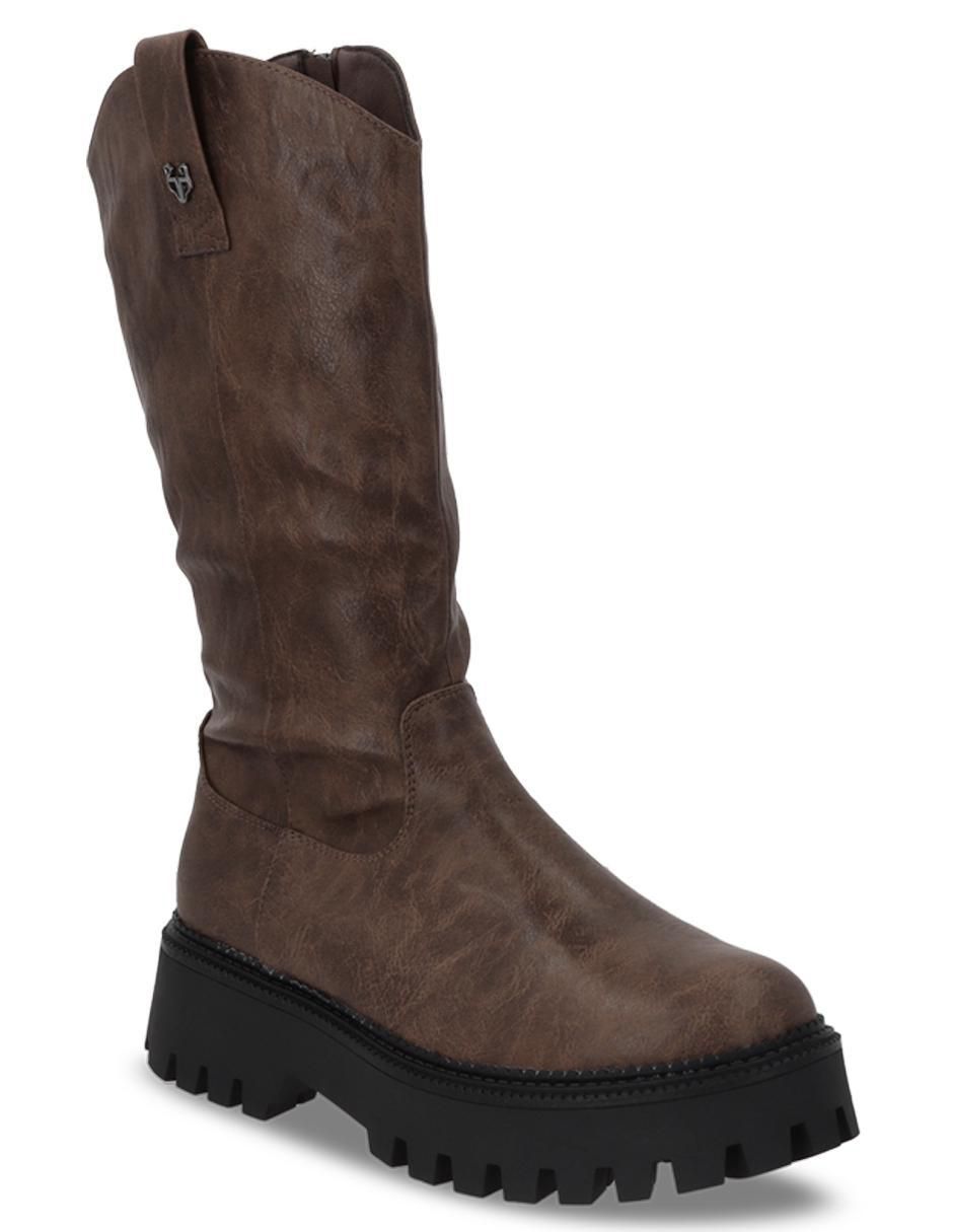 Bota media pierna para mujer