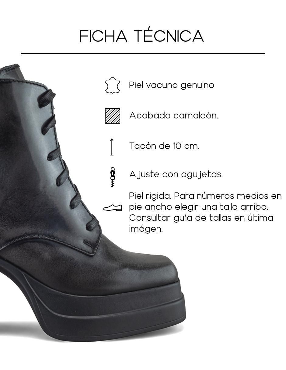 Bota arriba del tobillo Dasalo de piel para mujer