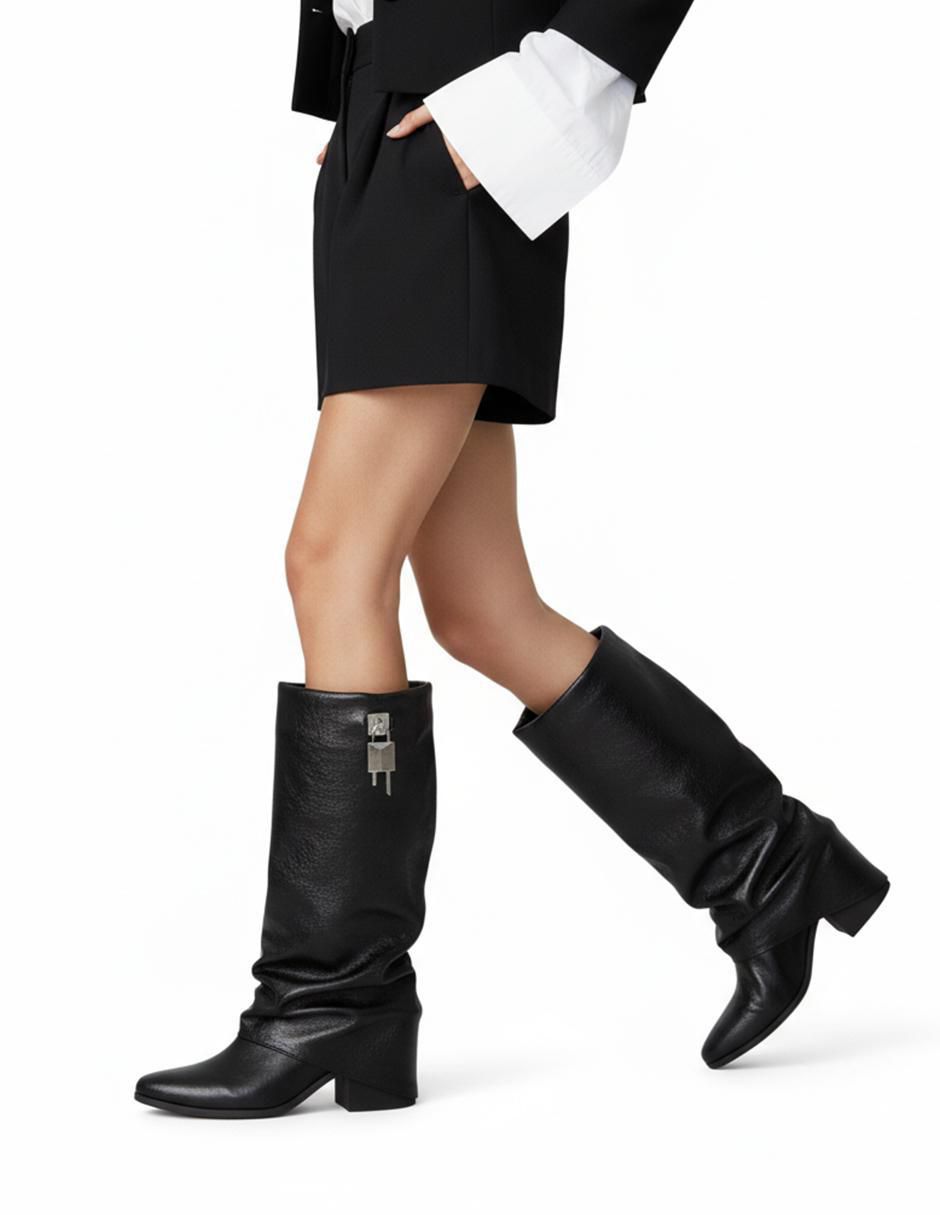 Bota abajo de la rodilla Kuali Shoes para mujer