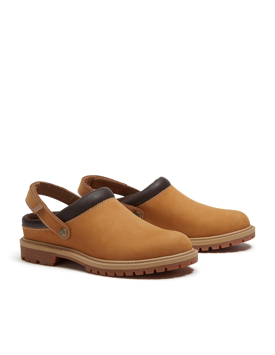 Zueco timberland premium de piel para mujer