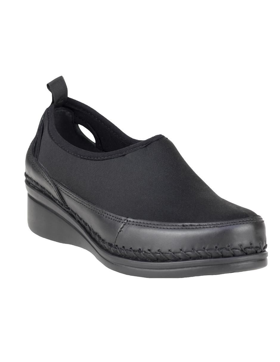Mocasín de piel para mujer
