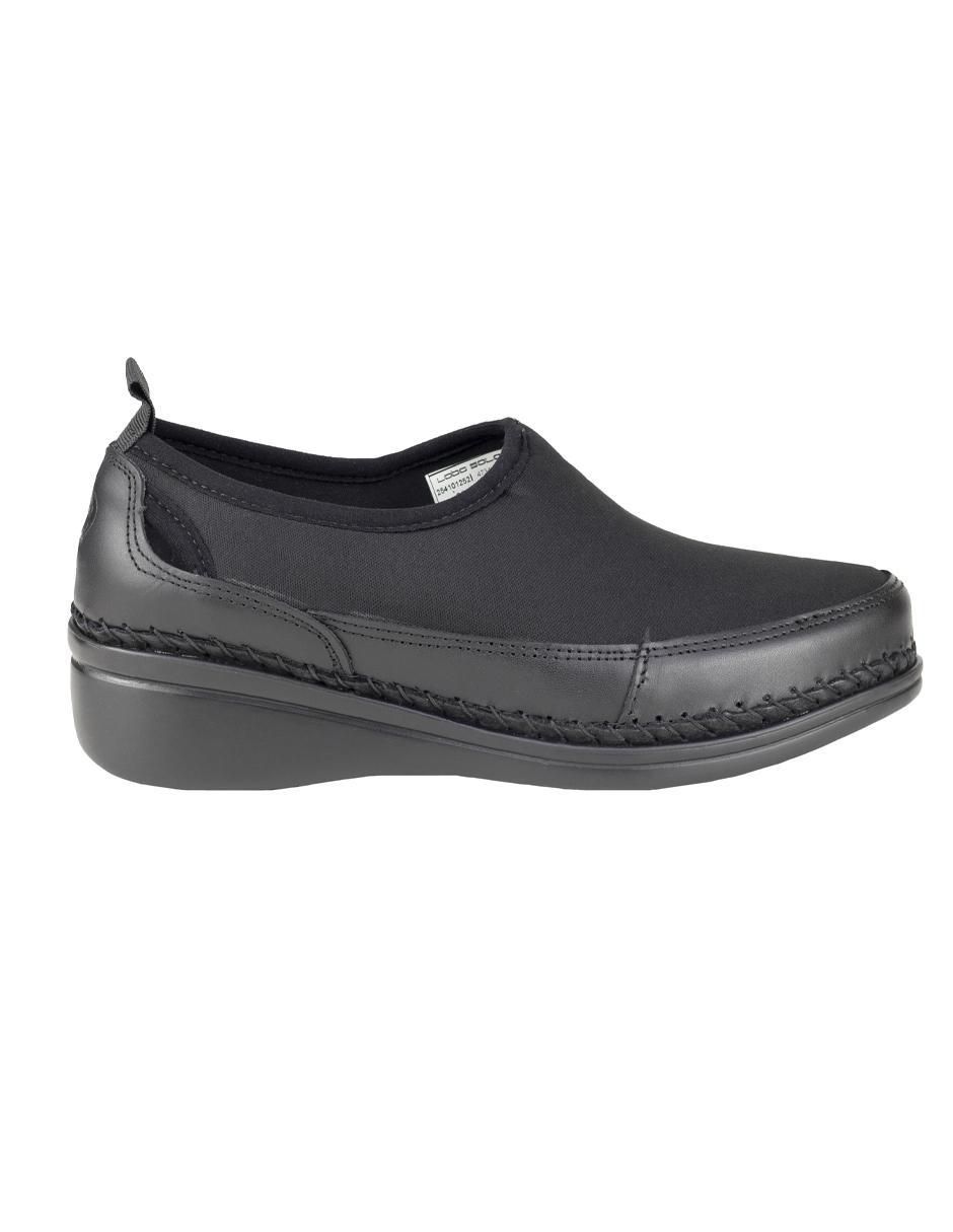 Mocasín lobo solo de piel para mujer