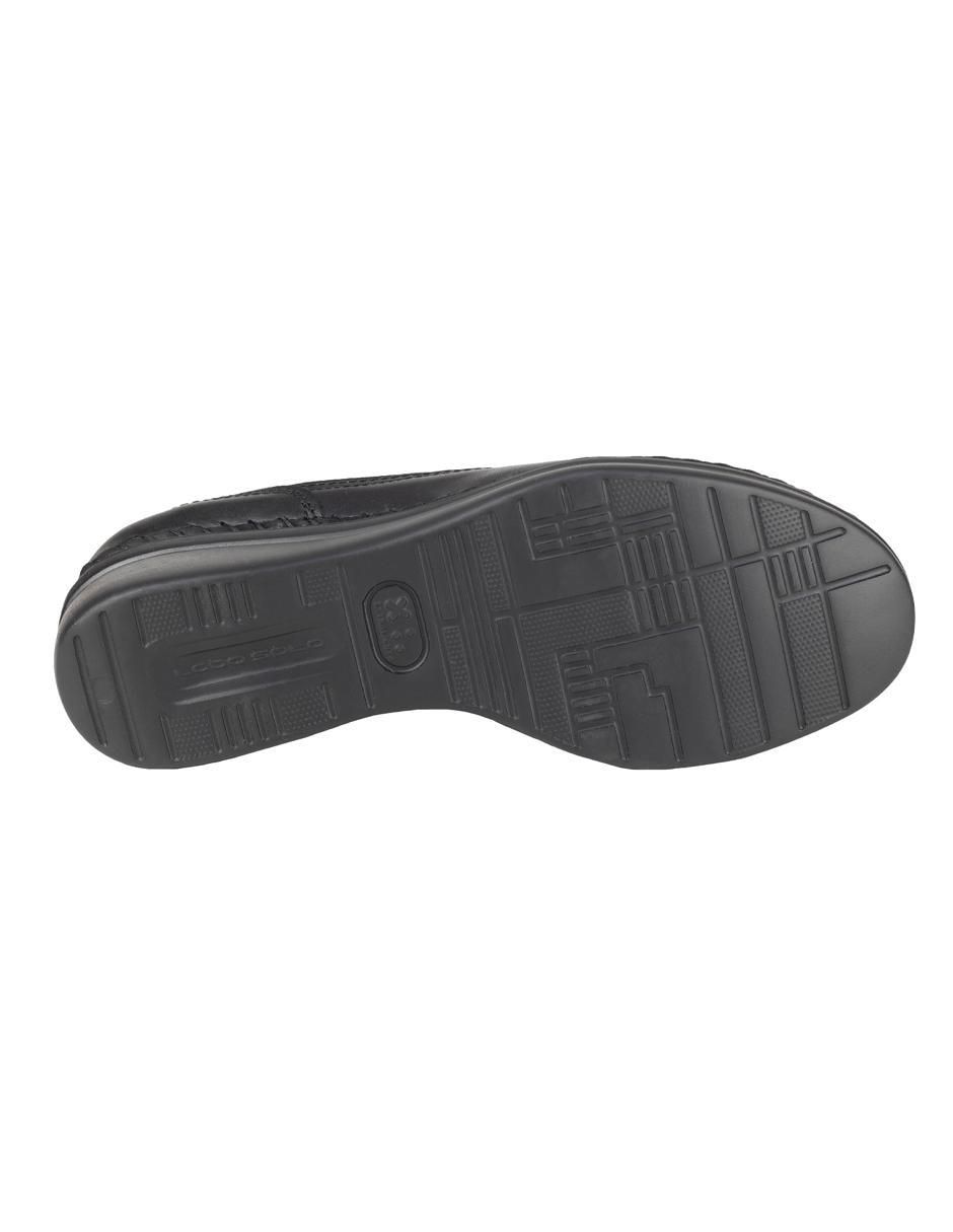 Mocasín lobo solo de piel para mujer