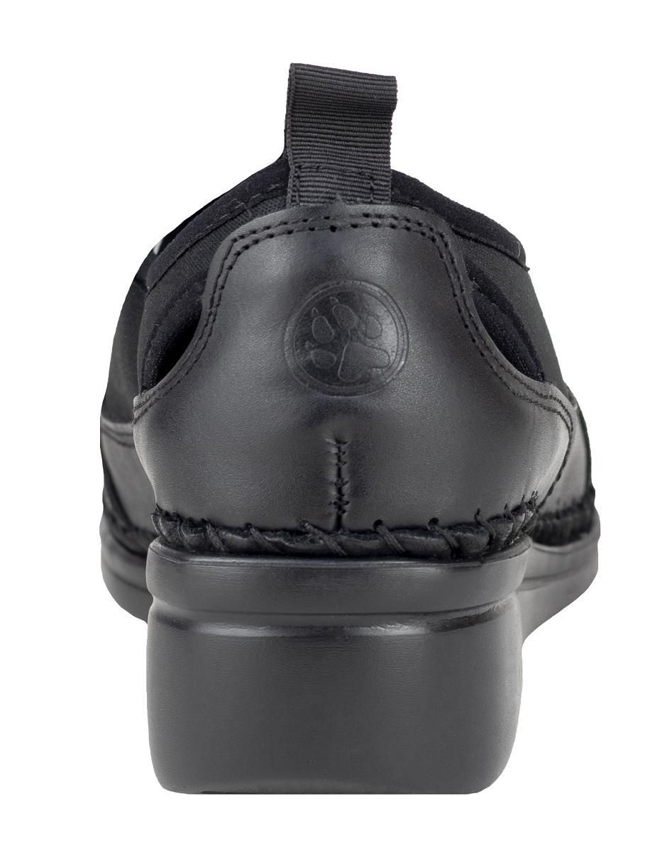 Mocasín lobo solo de piel para mujer