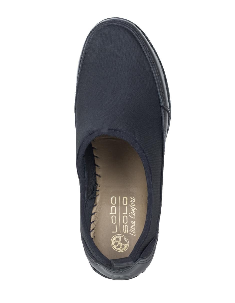 Mocasín lobo solo de piel para mujer