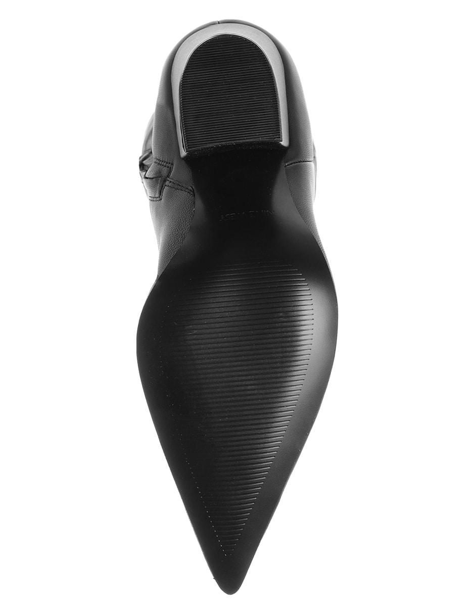 Bota abajo de la rodilla de piel para mujer 5