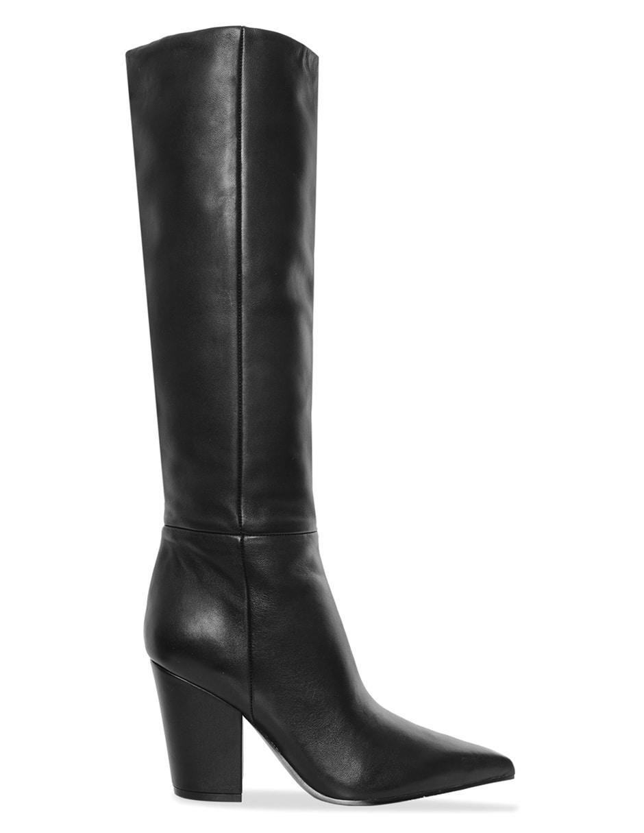 Bota abajo de la rodilla de piel para mujer