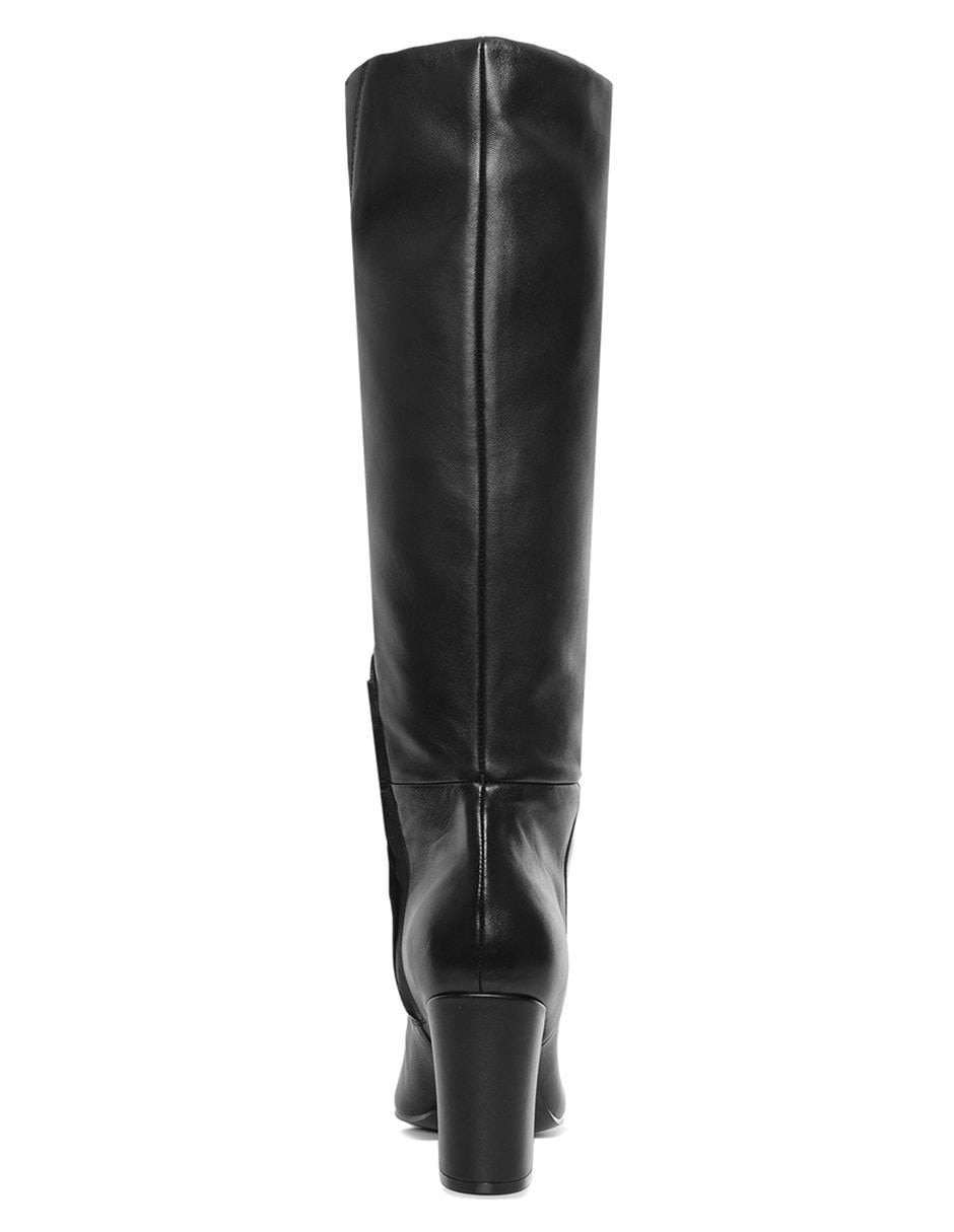 Bota abajo de la rodilla de piel para mujer