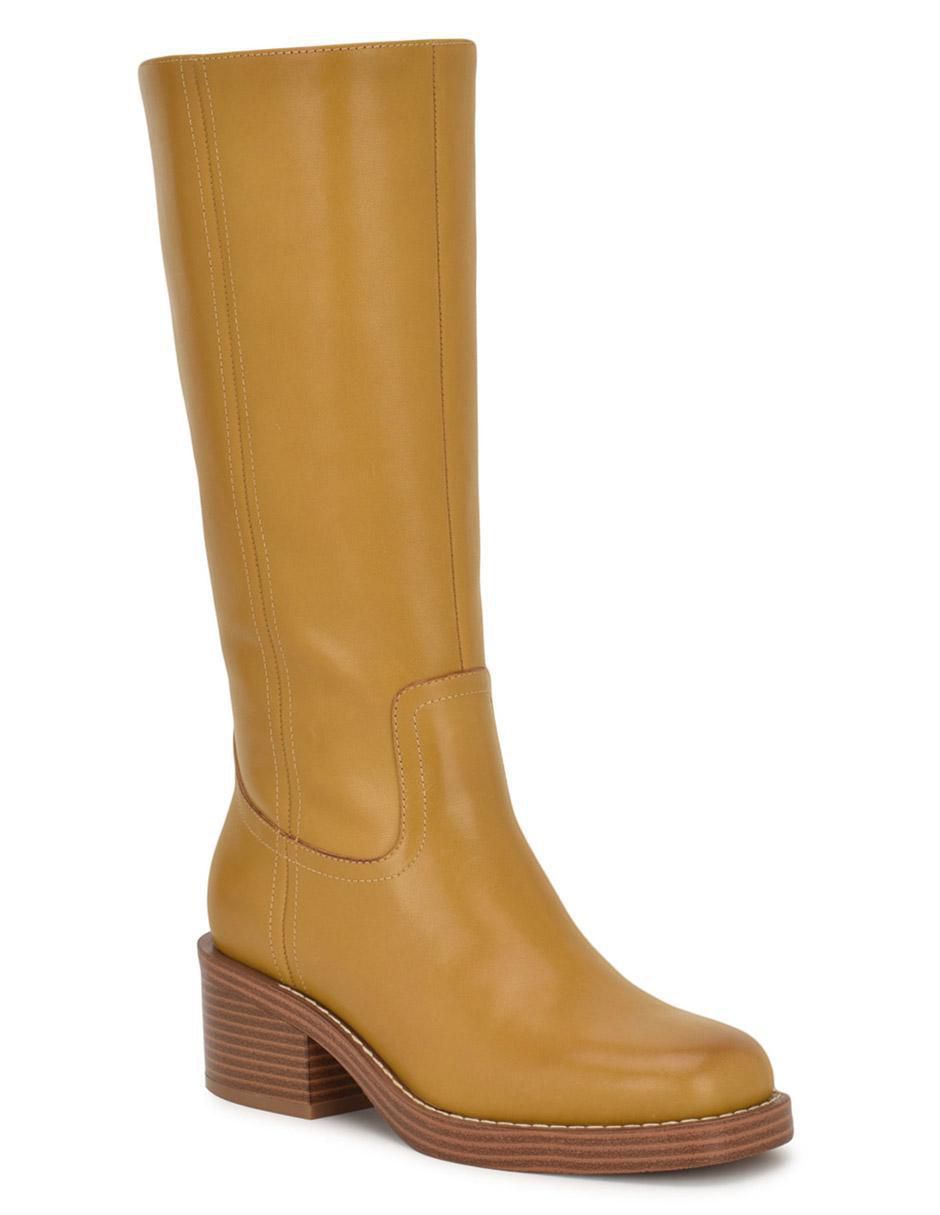 Bota abajo de la rodilla de piel para mujer Bota abajo de la rodilla de piel para mujer