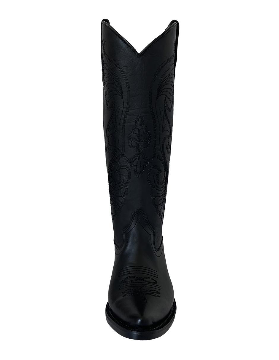 Bota cowboy abajo de la rodilla BDP Botas de Pedro de piel para mujer