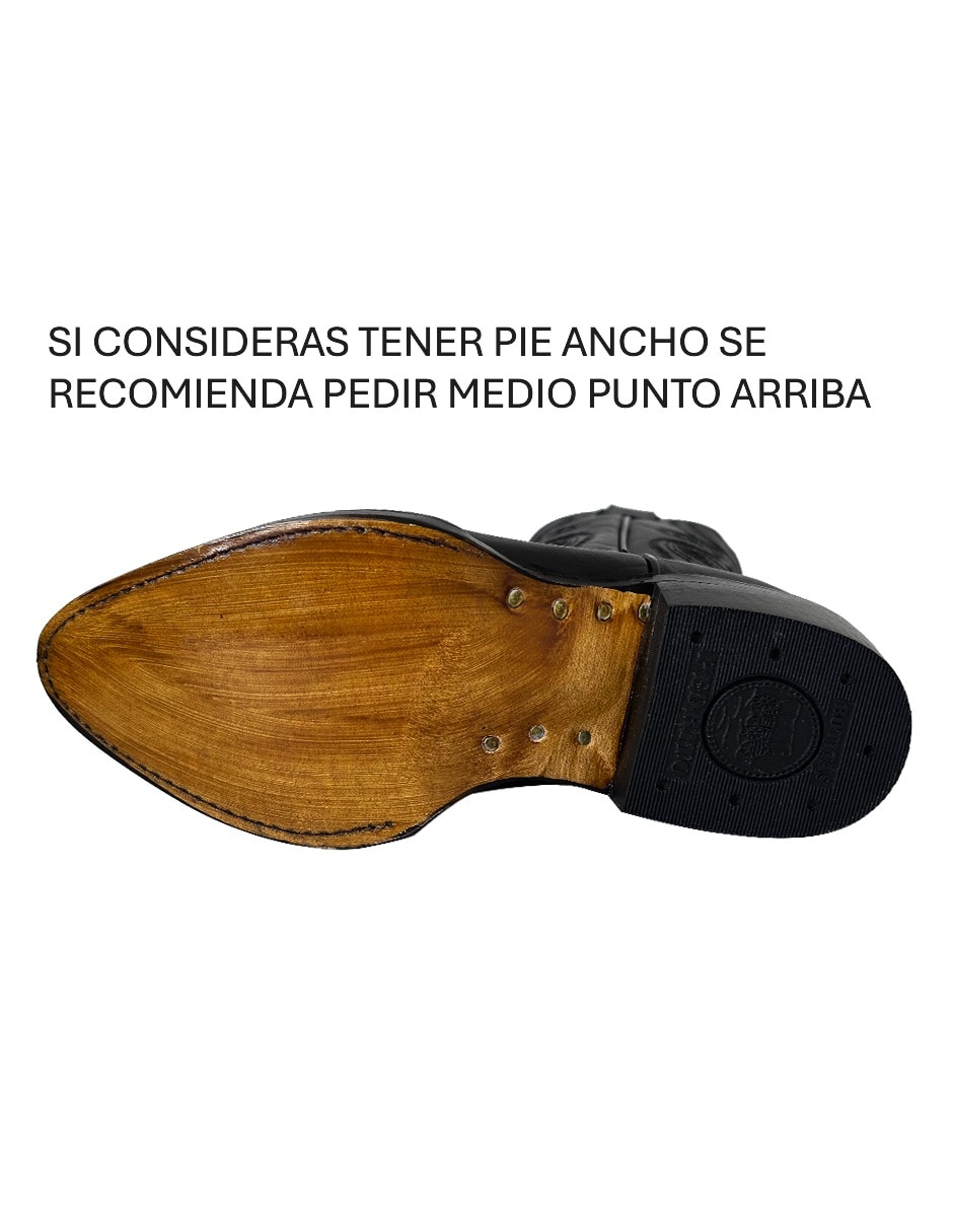 Bota cowboy abajo de la rodilla BDP Botas de Pedro de piel para mujer