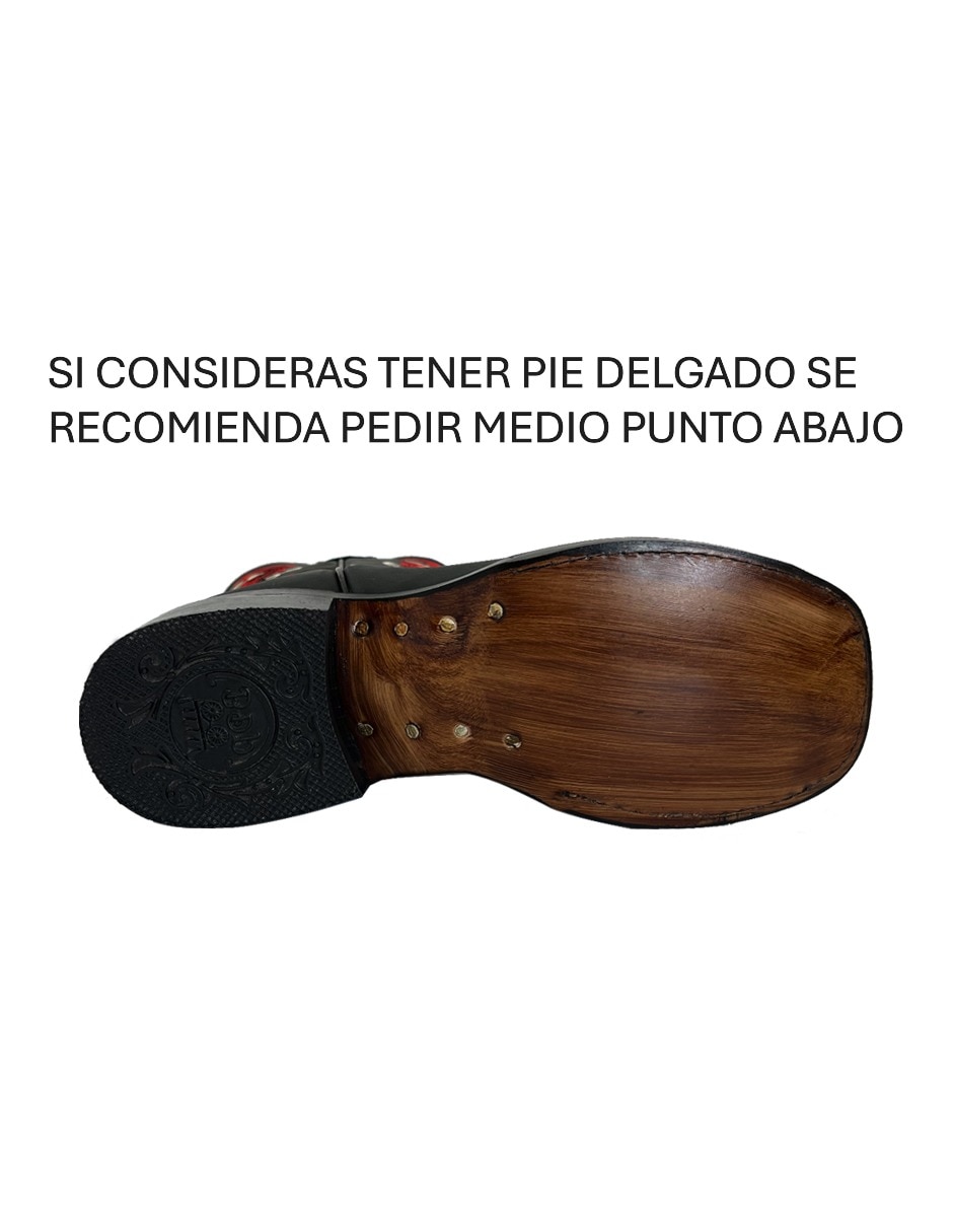 Bota cowboy media pierna Bdp Botas De Pedro de piel para mujer