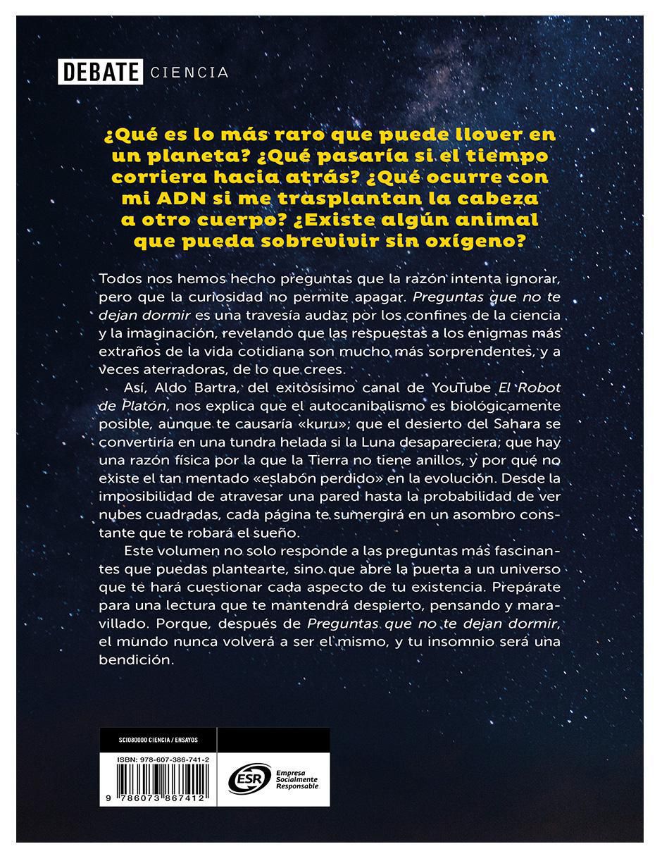 Libro Preguntas que no te dejan dormir de Aldo Bartra