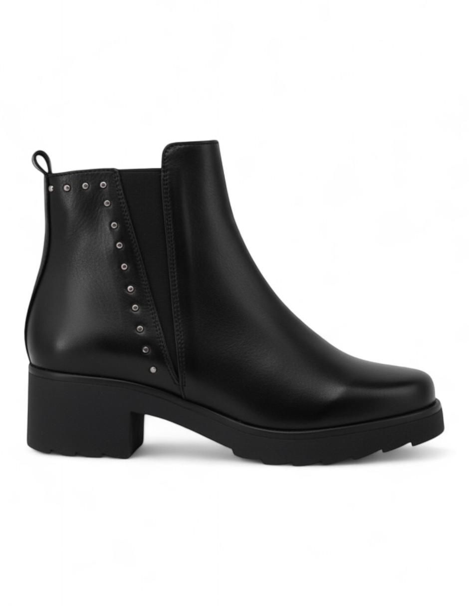 Bota chelsea arriba del tobillo Manet Cleo de piel para mujer